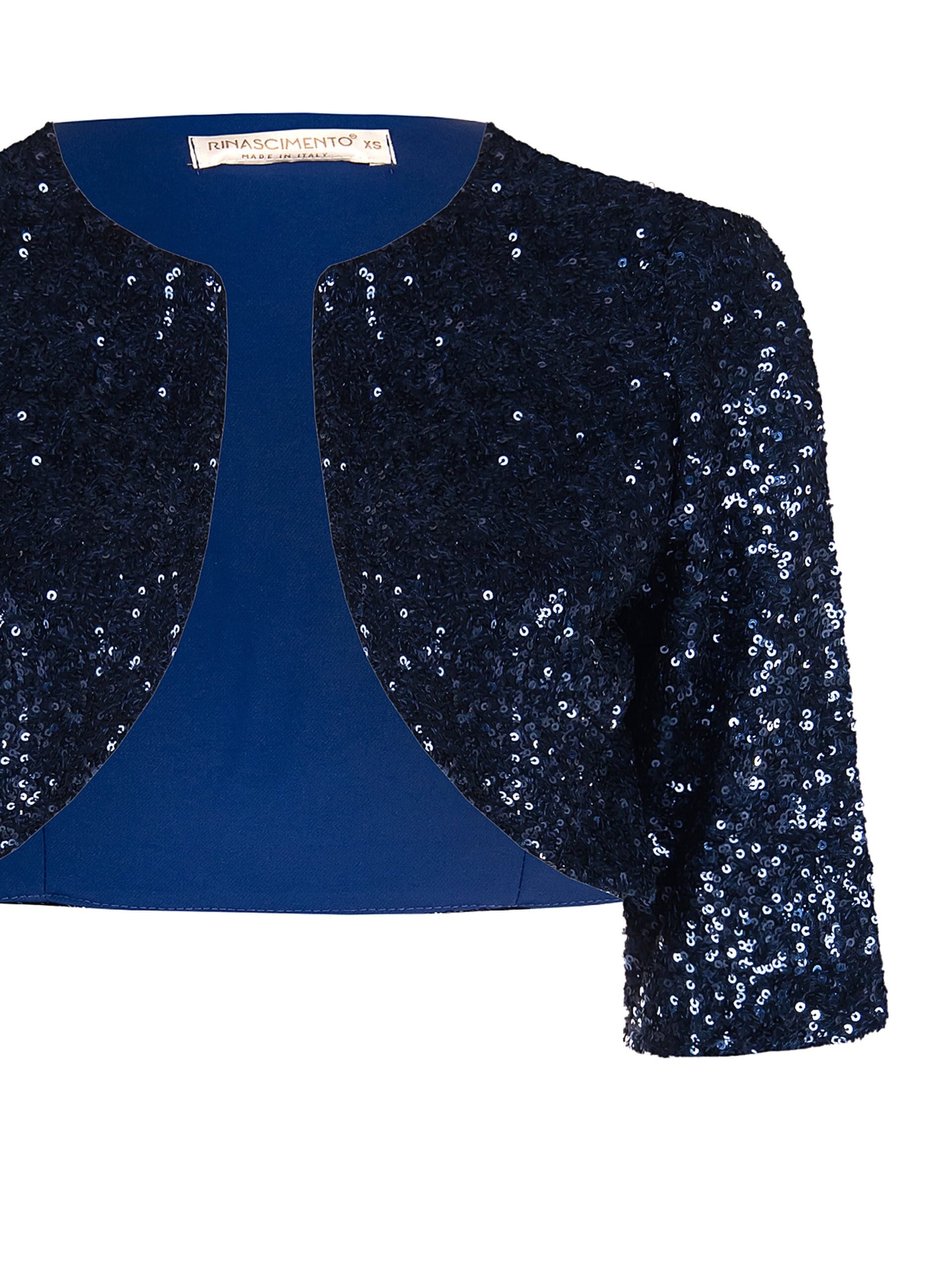 Rinascimento Boléro ouvert recouvert de paillettes