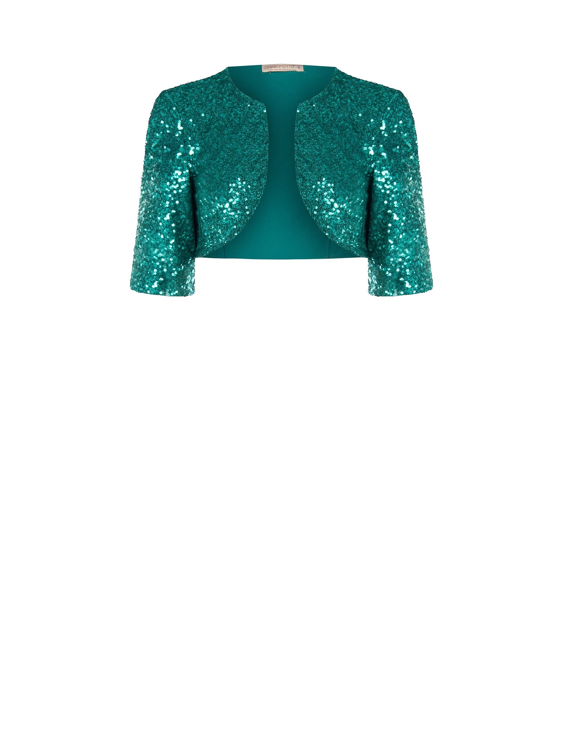 Rinascimento Boléro ouvert recouvert de paillettes