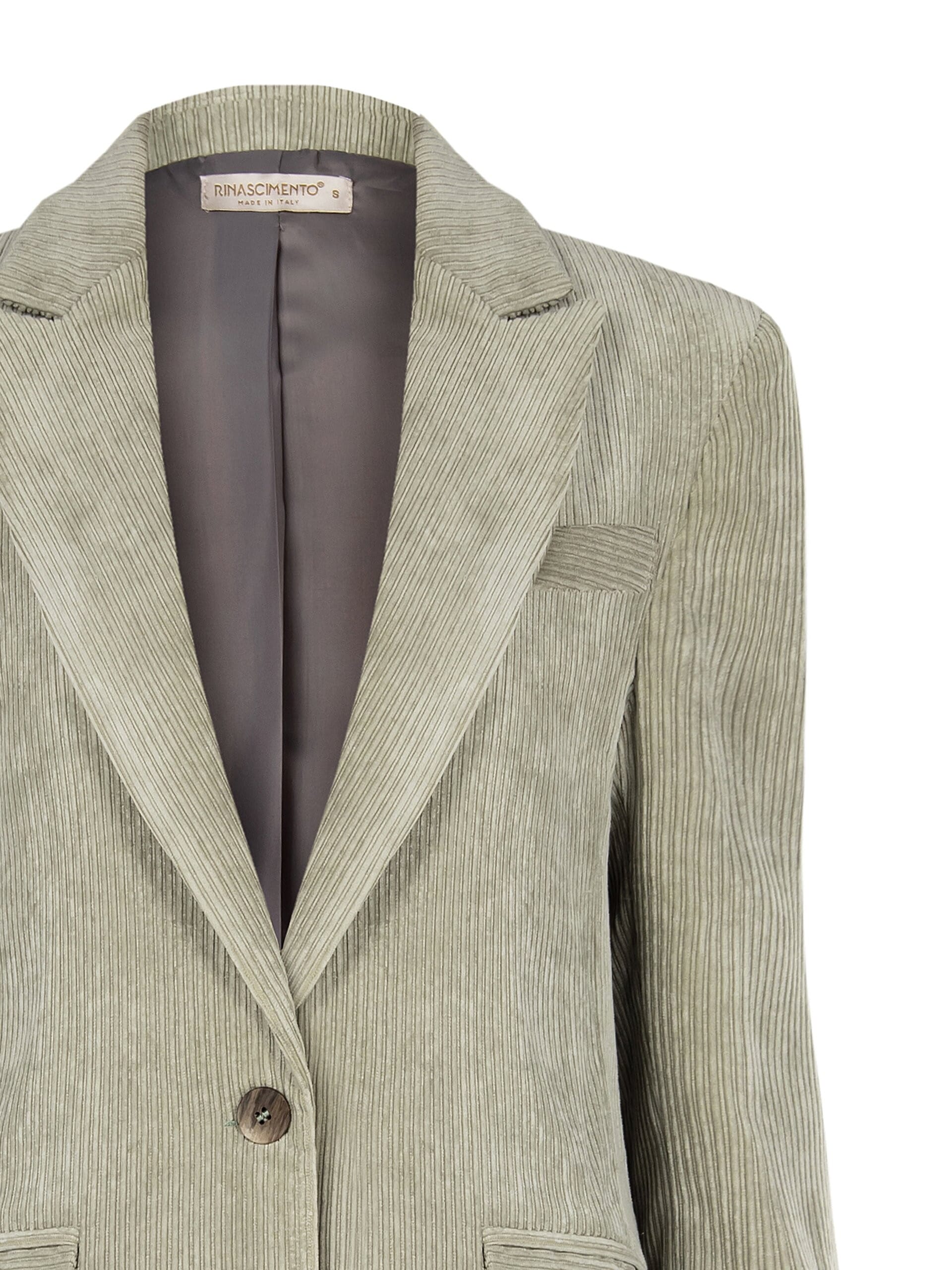 Giacca Blazer Over In Velluto A Coste Rinascimento