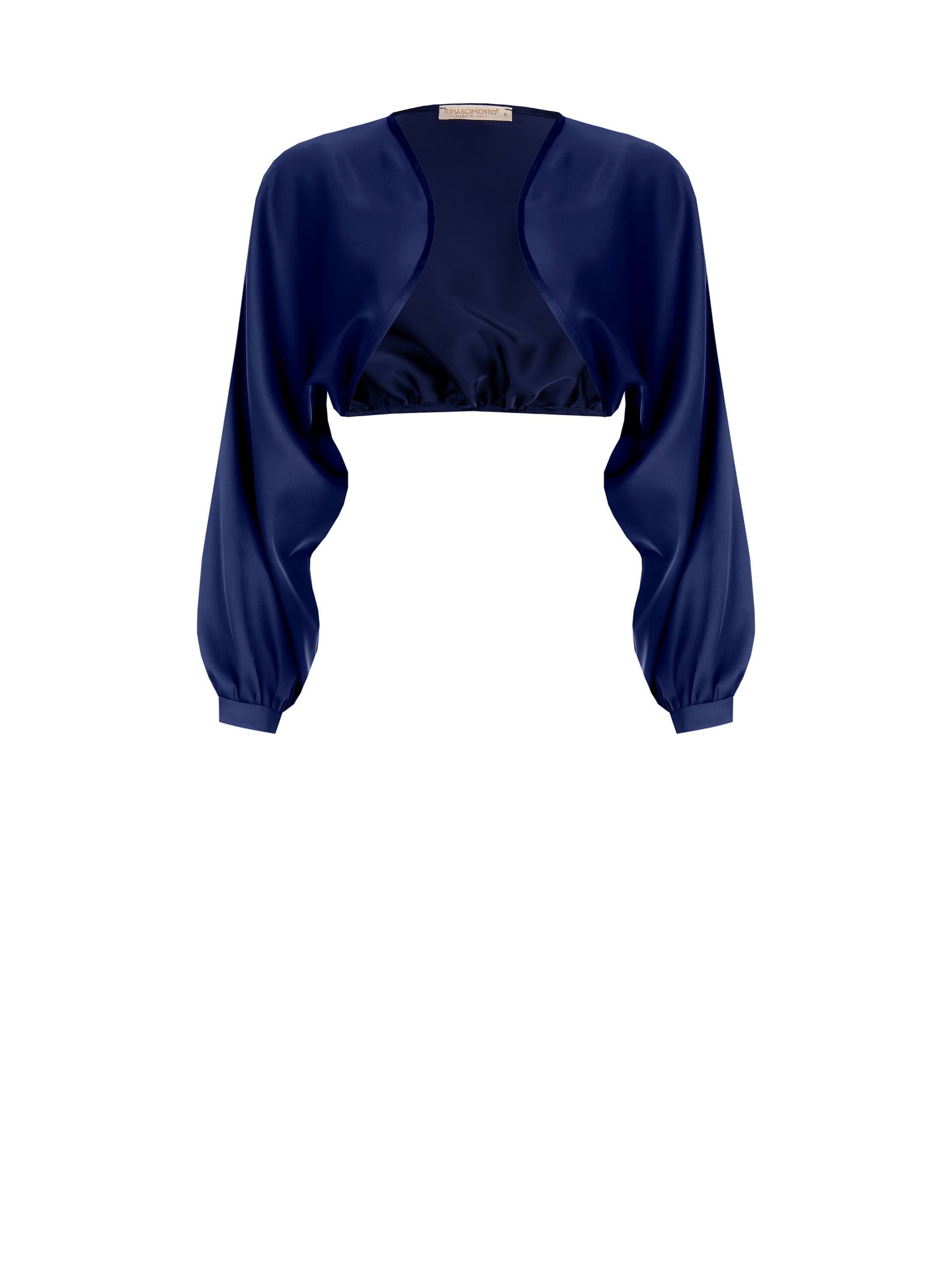 Satin Wrap With Maxi Bell Sleeves Rinascimento