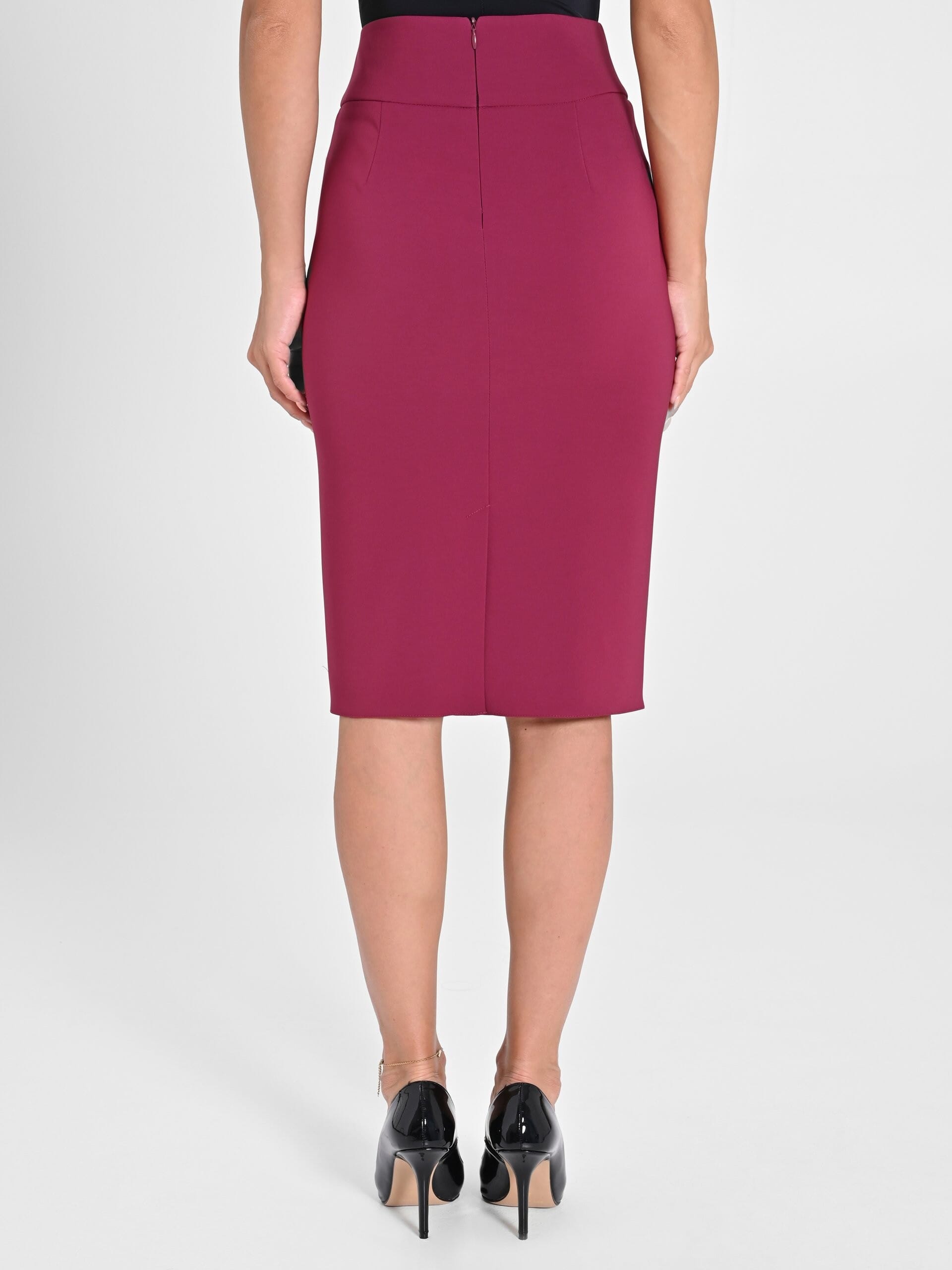 Gonna A Tubino Midi In Tessuto Tecnico Rinascimento