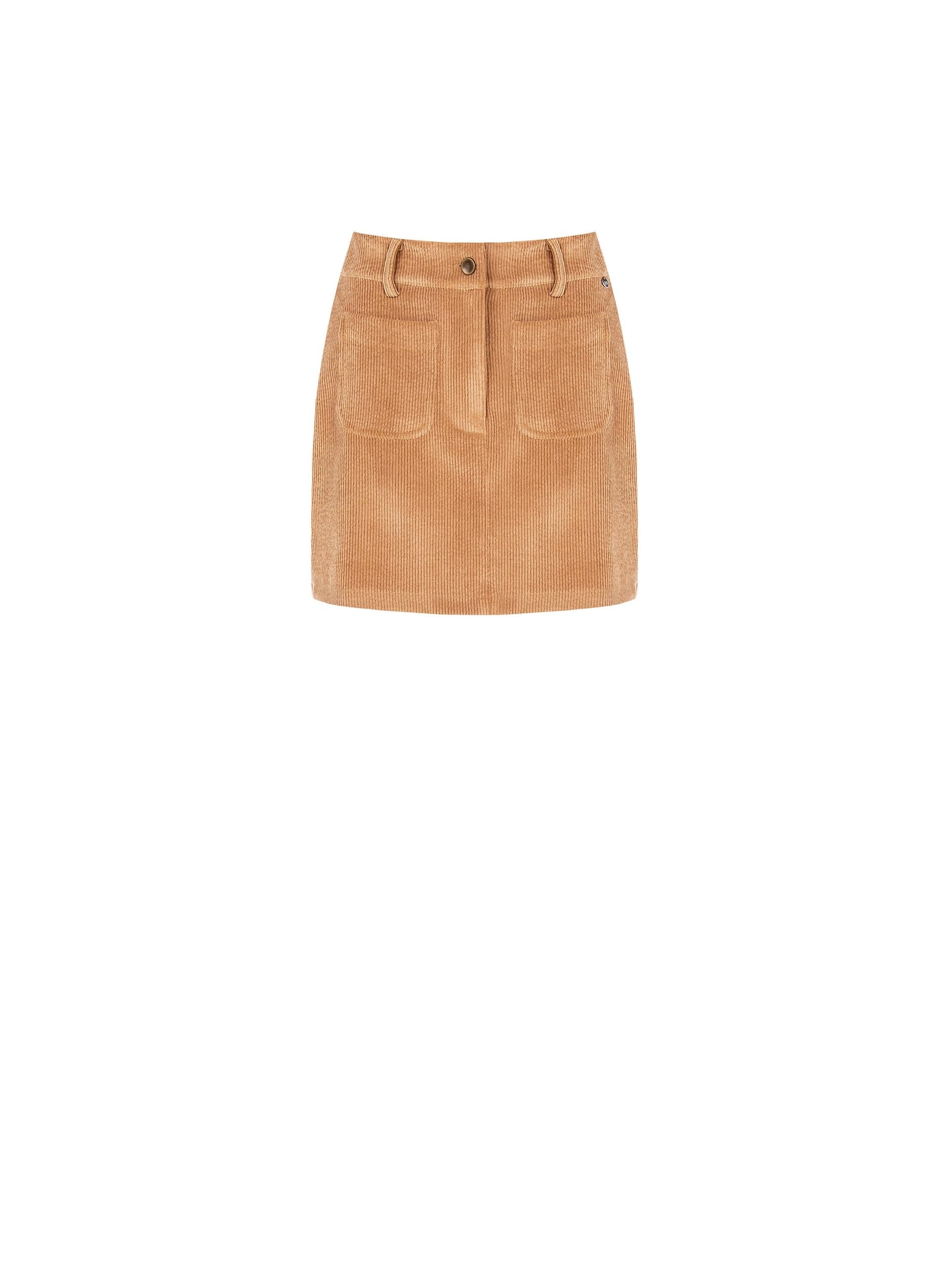 Minijupe en velours côtelé avec poches sur le devant Rinascimento