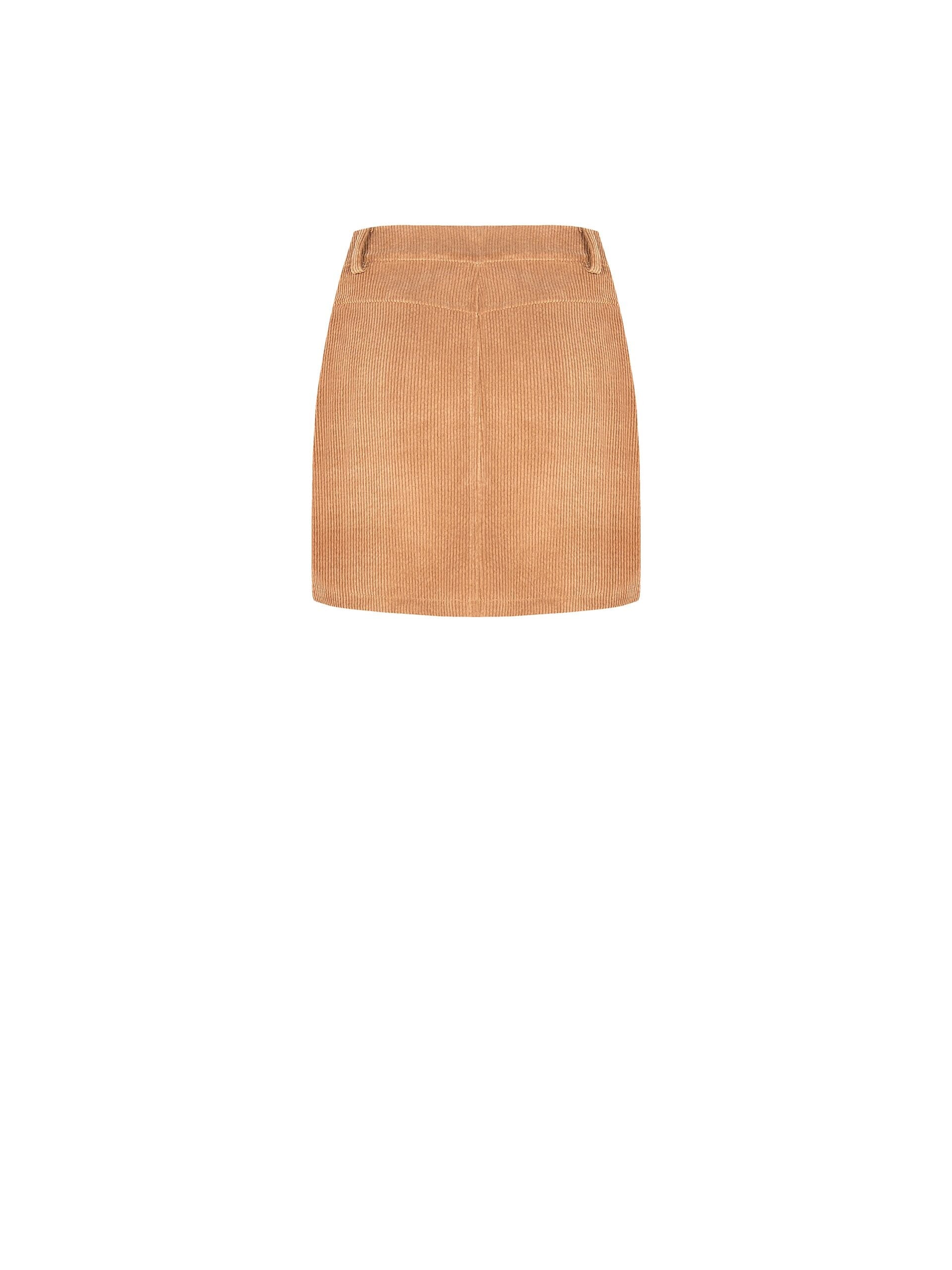 Minijupe en velours côtelé avec poches sur le devant Rinascimento