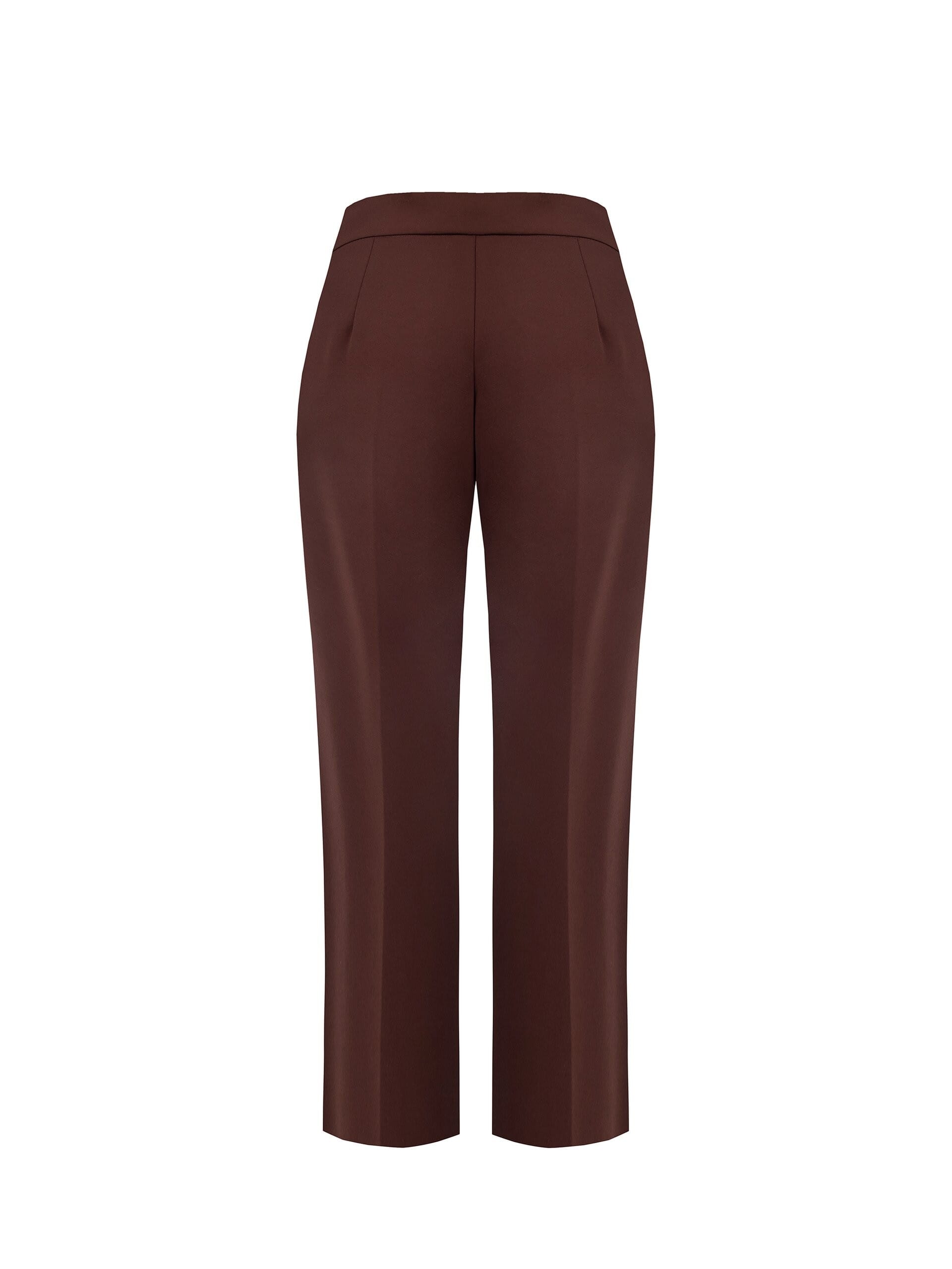 Pantaloni Palazzo Curvy In Scuba Crepe Con Zip Laterale Rinascimento Curvy