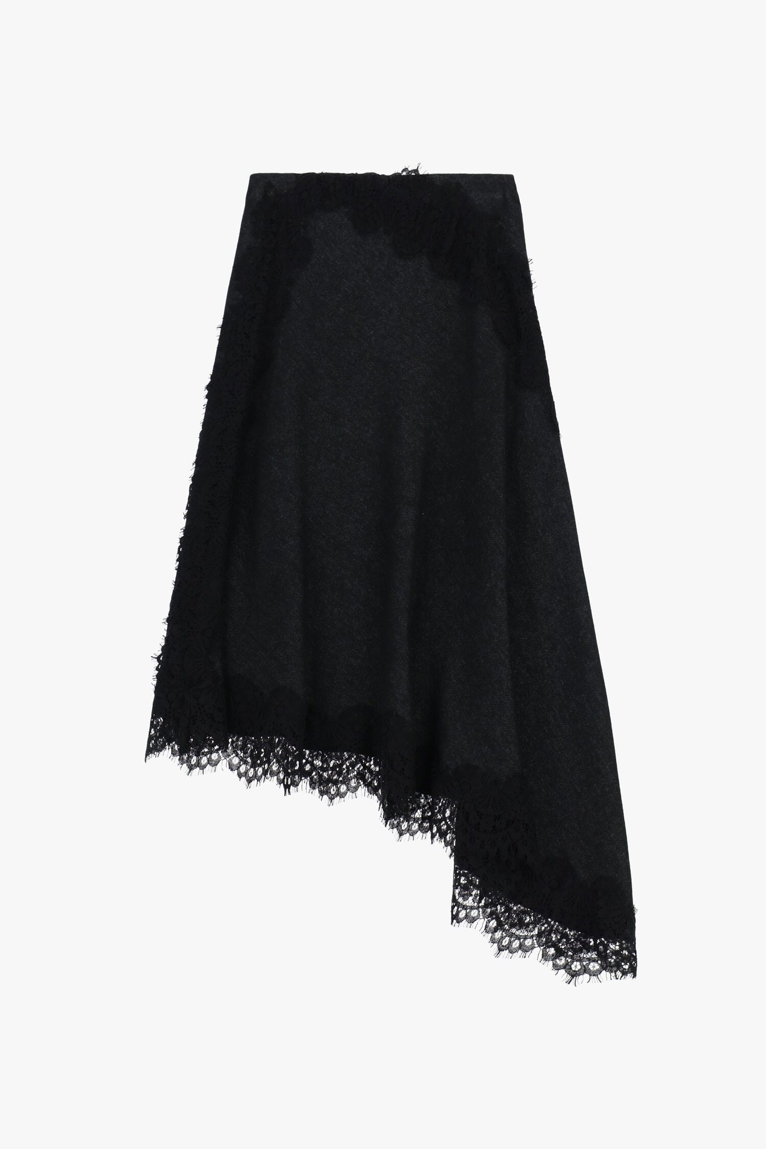 Gonna Asimmetrica Con Bordo In Pizzo Dixie