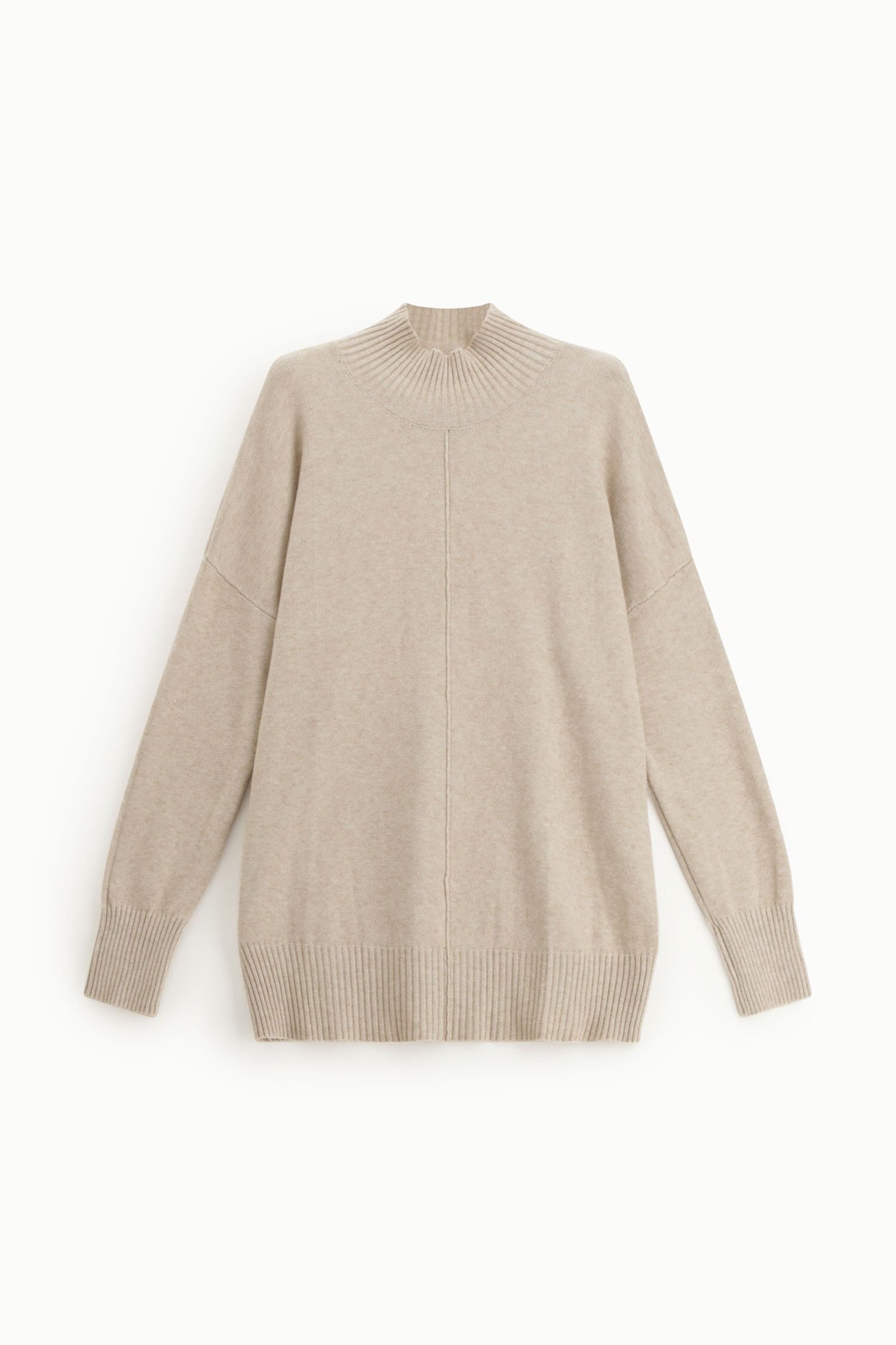 Maglione Dolcevita Vestibilità Morbida Cucitura Centrale Dixie