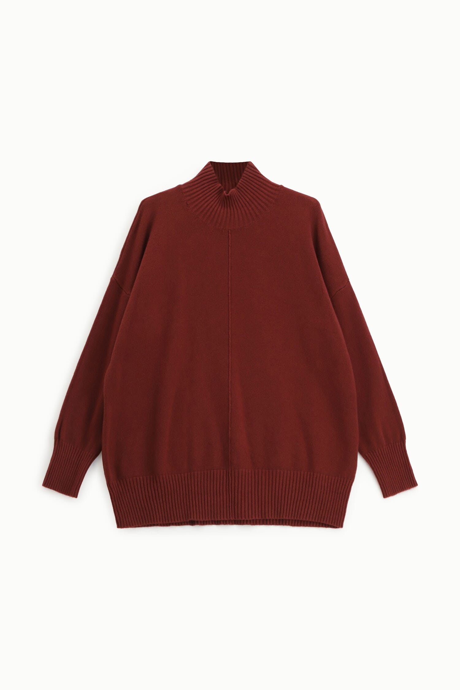 Maglione Dolcevita Vestibilità Morbida Cucitura Centrale Dixie