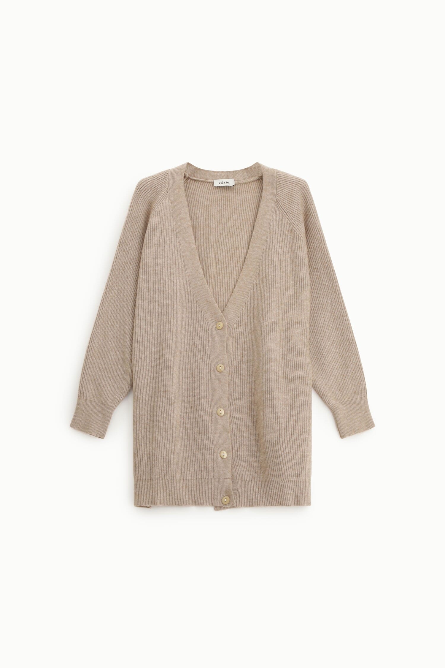 Cardigan Lungo Con Bottoni E Maniche Lunghe Dixie