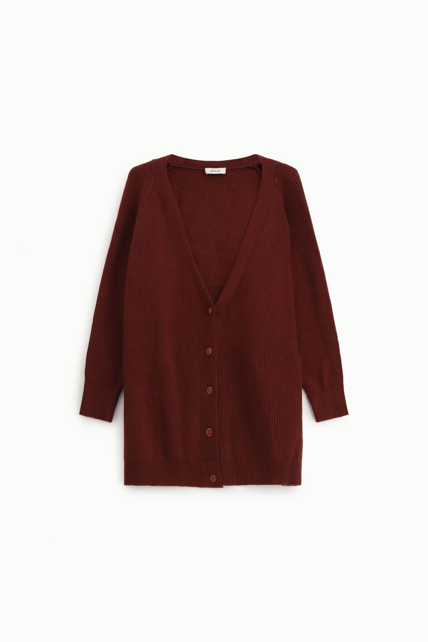 Cardigan Lungo Con Bottoni E Maniche Lunghe Dixie