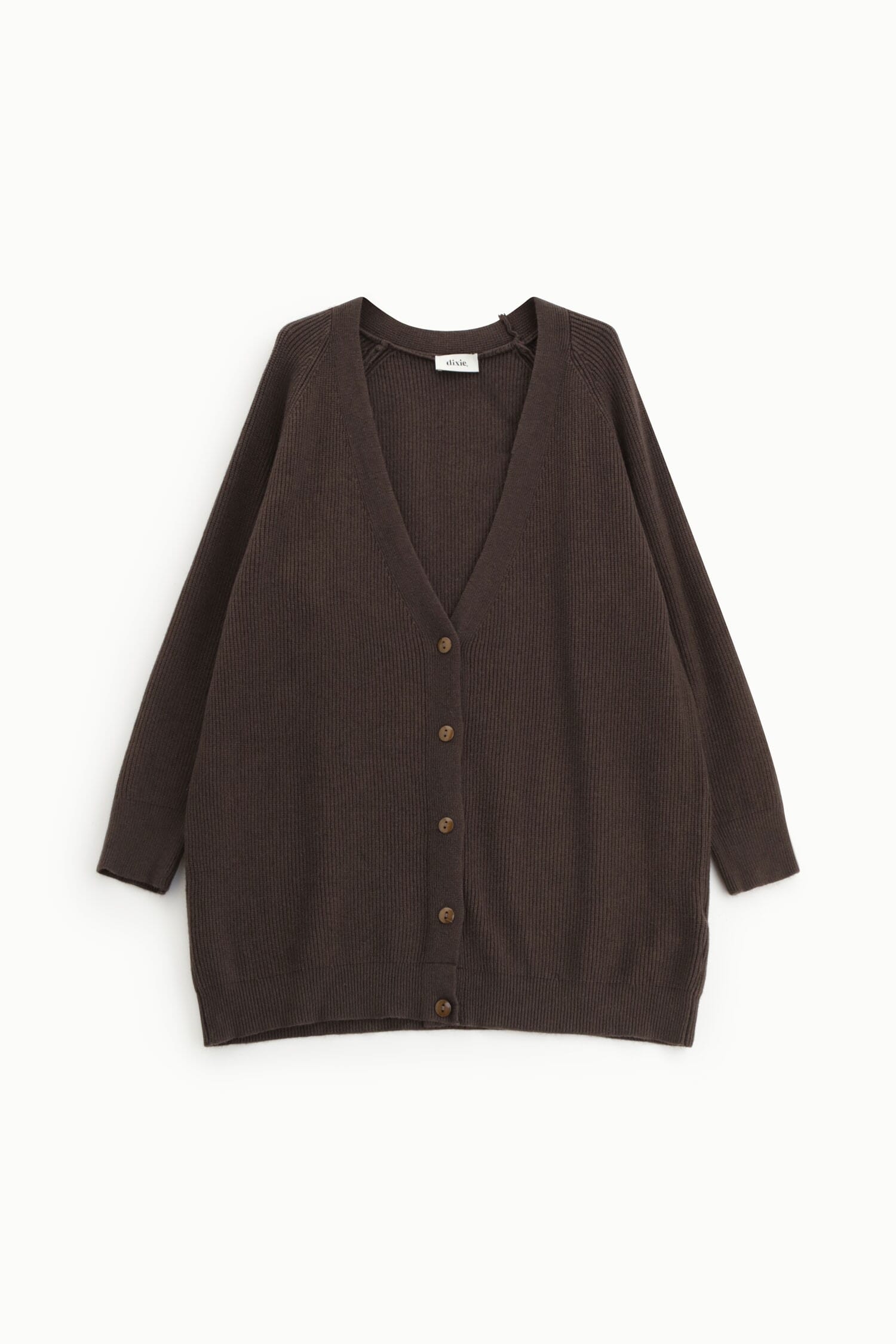 Cardigan Lungo Con Bottoni E Maniche Lunghe Dixie