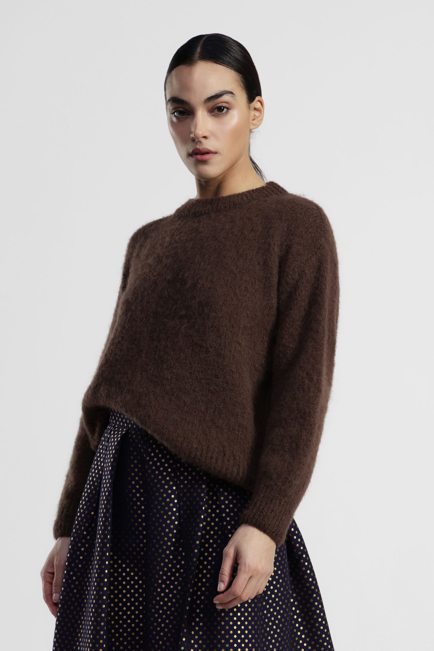 Maglione Girocollo A Maniche Lunghe Dalla Vestibilità Morbida Dixie