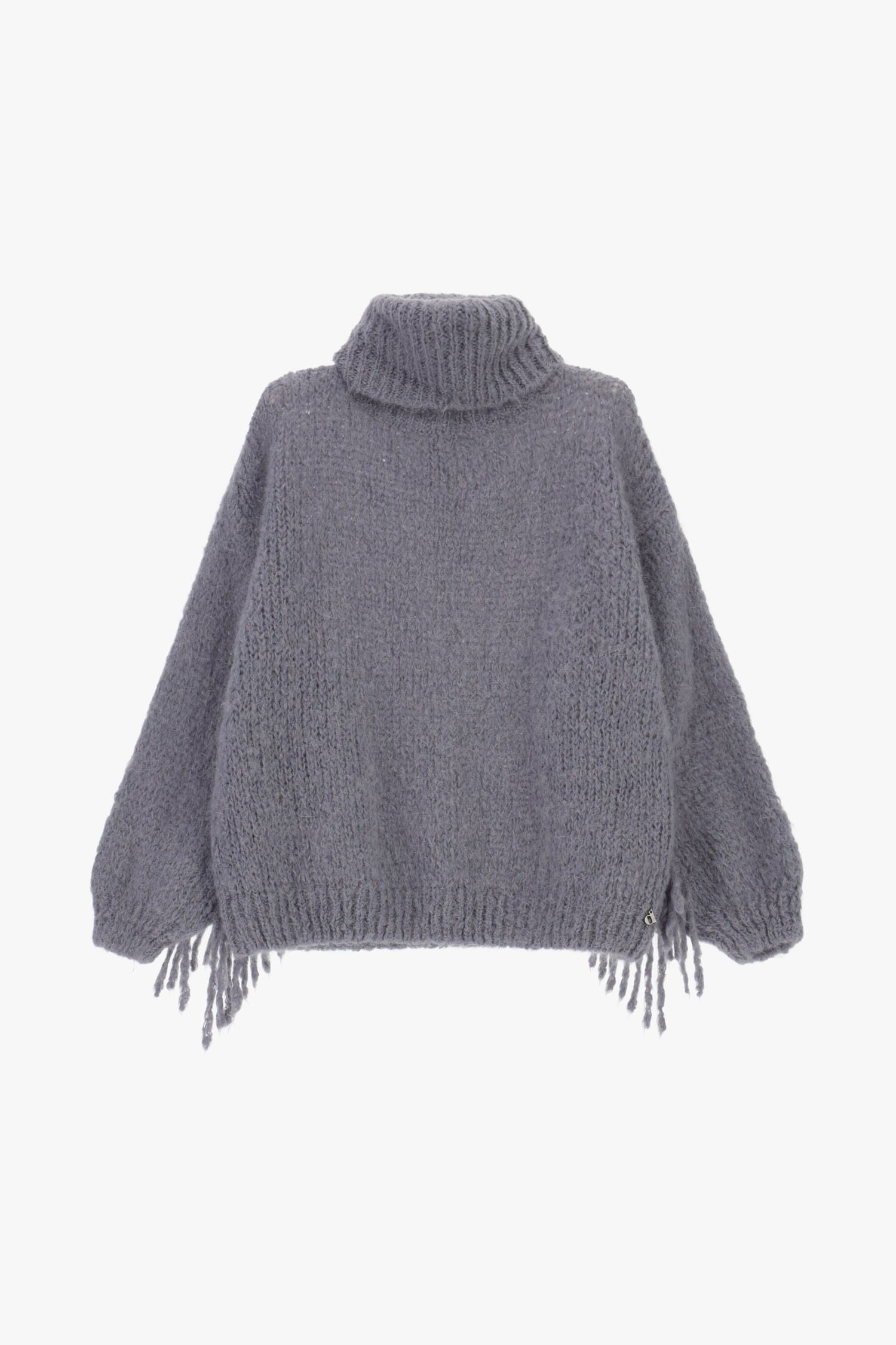 Maglione Dolcevita Ampio Con Dettagli A Frange Dixie