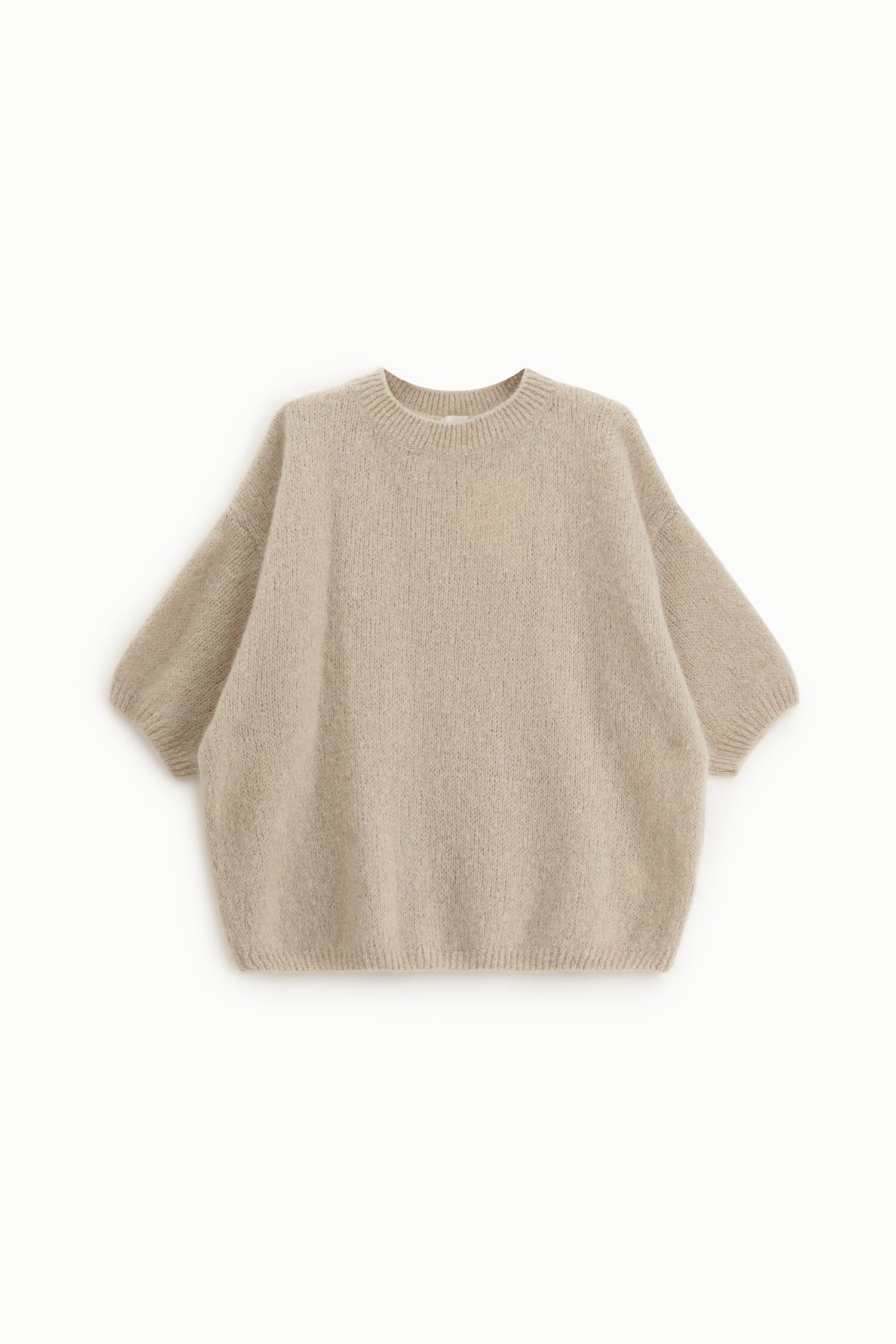 Maglione Oversize Maniche Tre Quarti Collo Giro Dixie