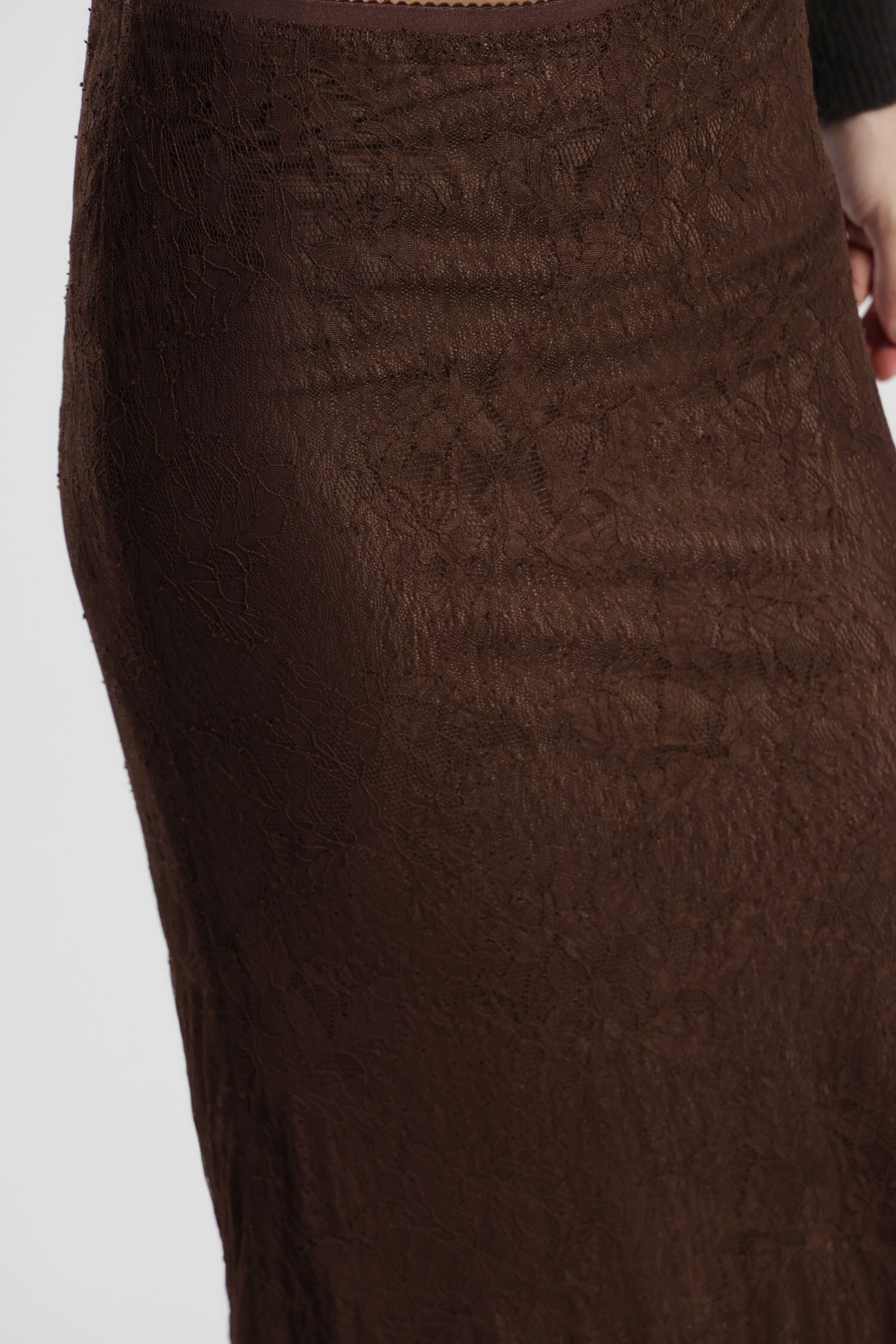 Gonna Midi Con Sovrapposizione In Pizzo Floreale Dixie