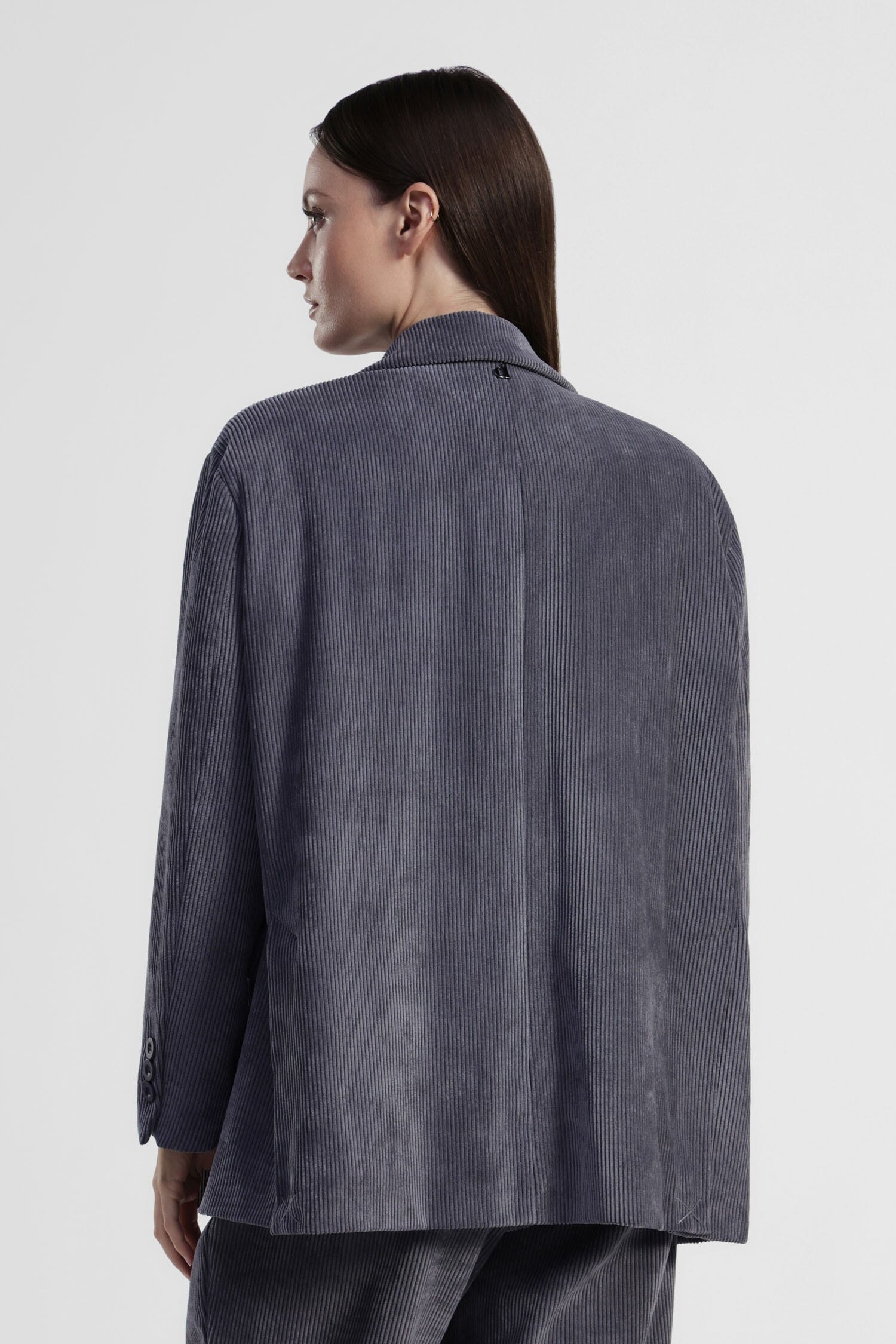 Blazer côtelé avec épingles et poches décoratives Dixie