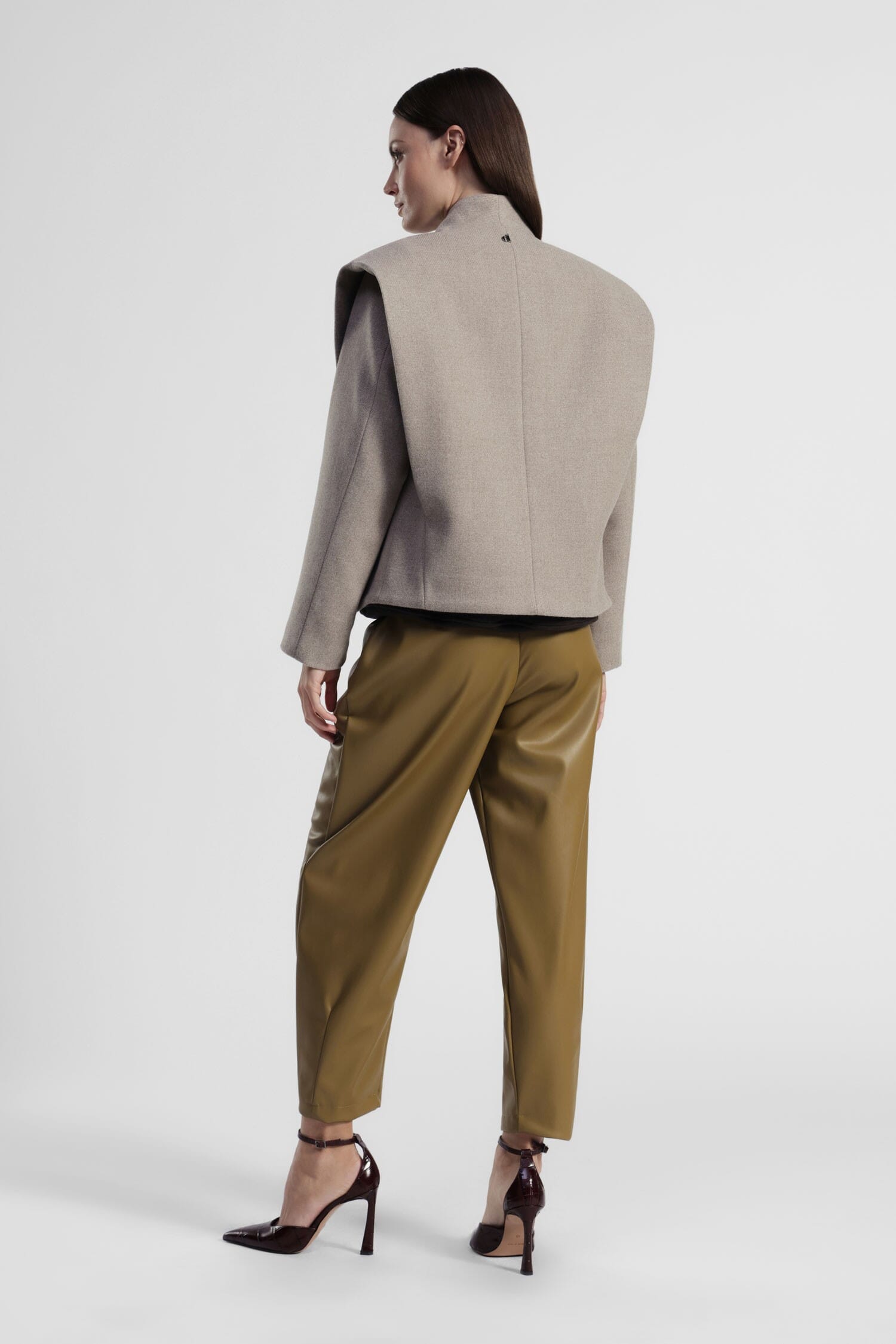 Pantalon taille haute Pinces Detail Wide Leg Dixie