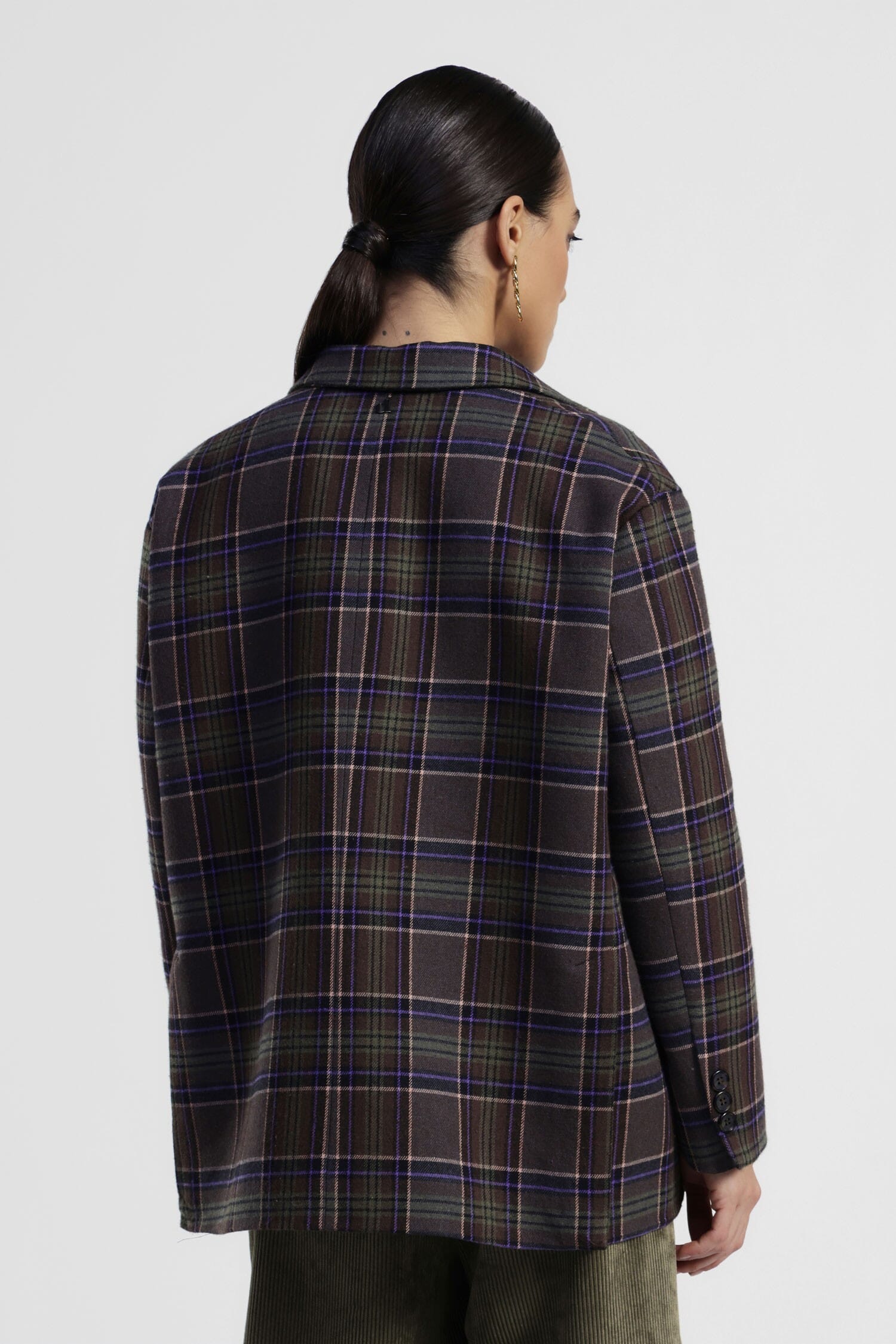 Blazer A Quadri Con Tasche Frontali E Revers Dixie