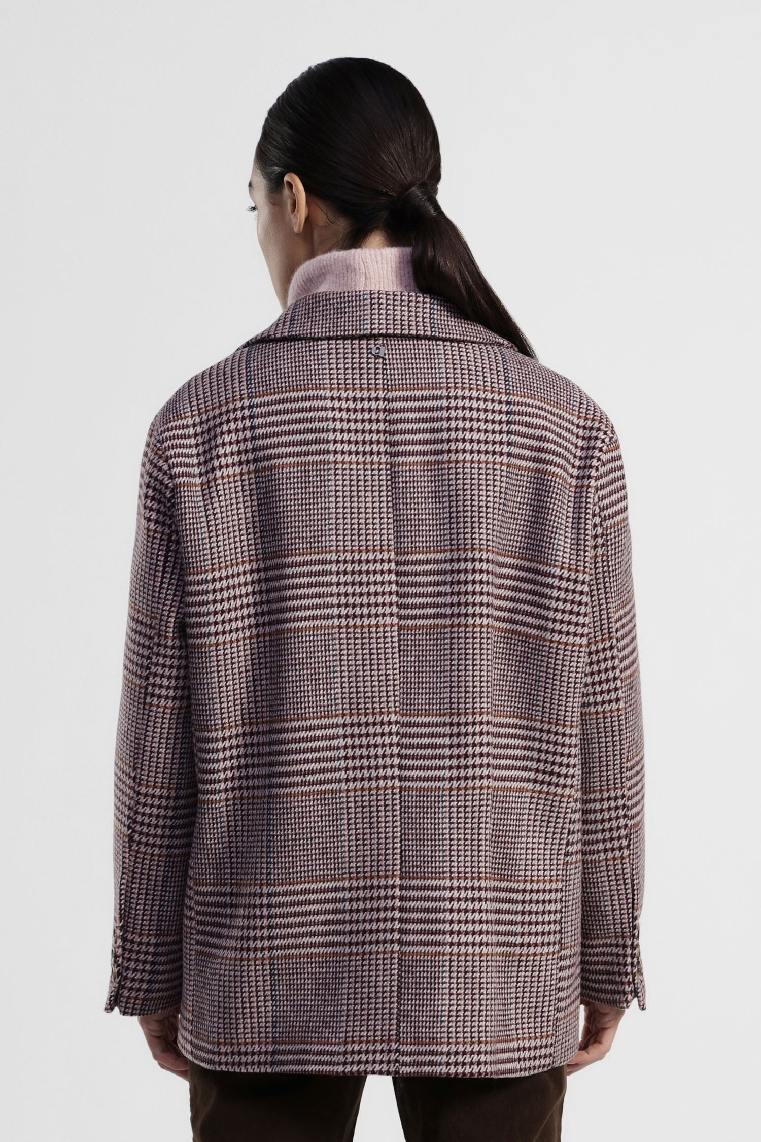 Blazer à carreaux avec poches à rabat et doubles boutons Dixie