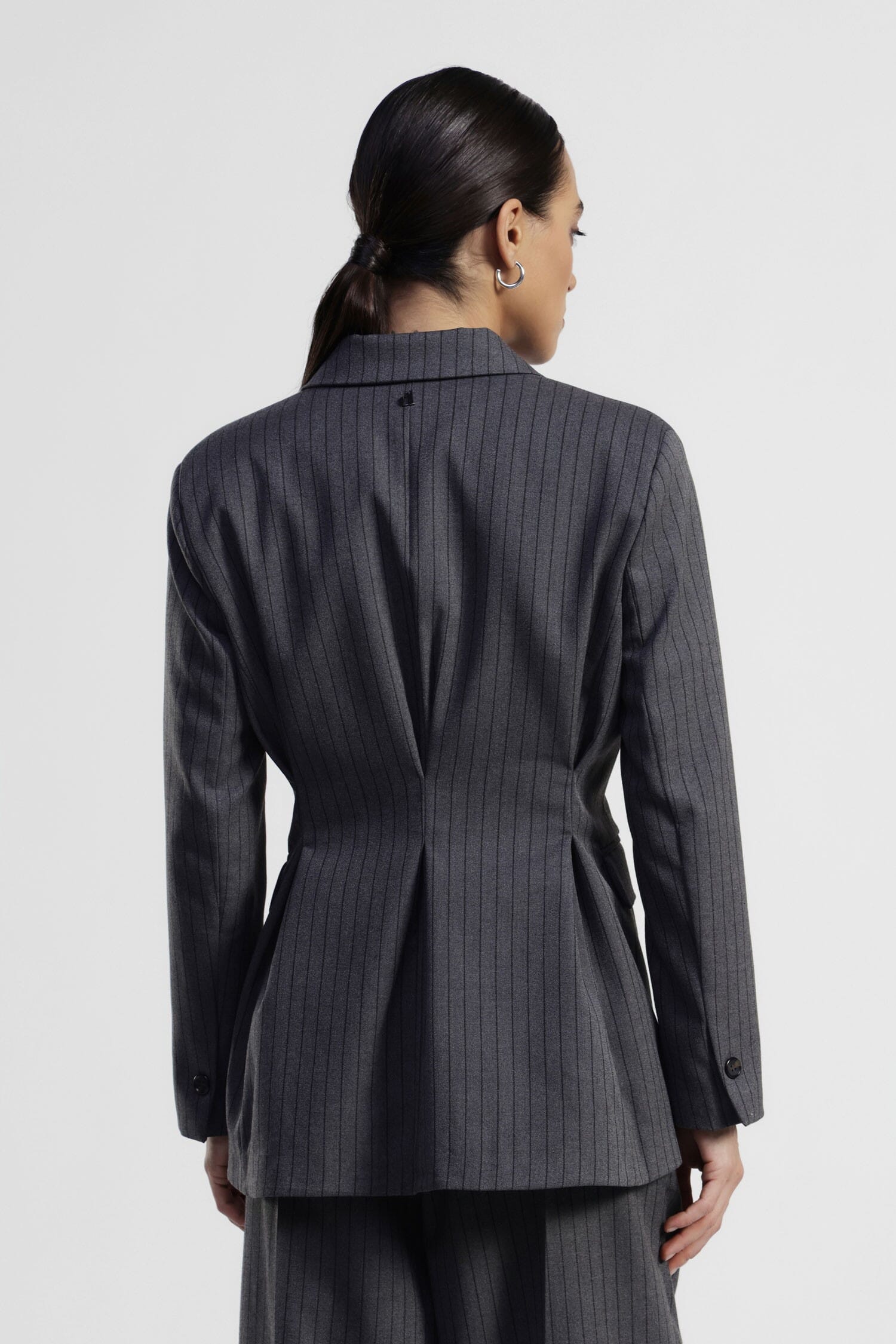 Blazer à pinces à double boutonnage avec poches passepoilées Dixie