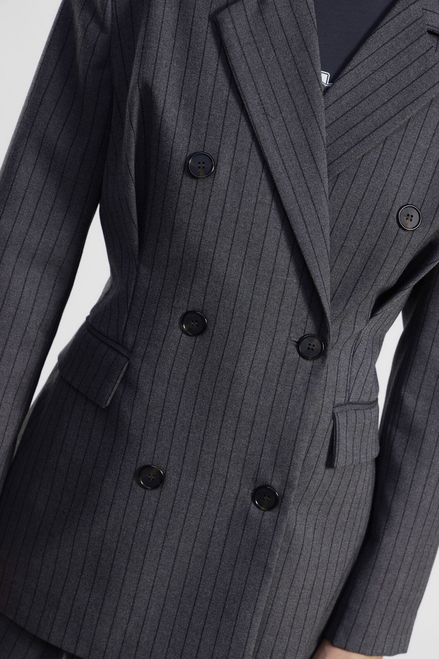 Blazer à pinces à double boutonnage avec poches passepoilées Dixie