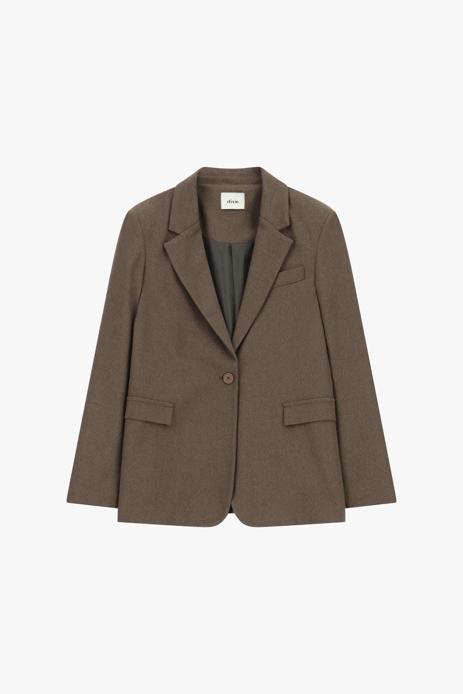 Dixie One-breasted Blazer With Flap Pockets