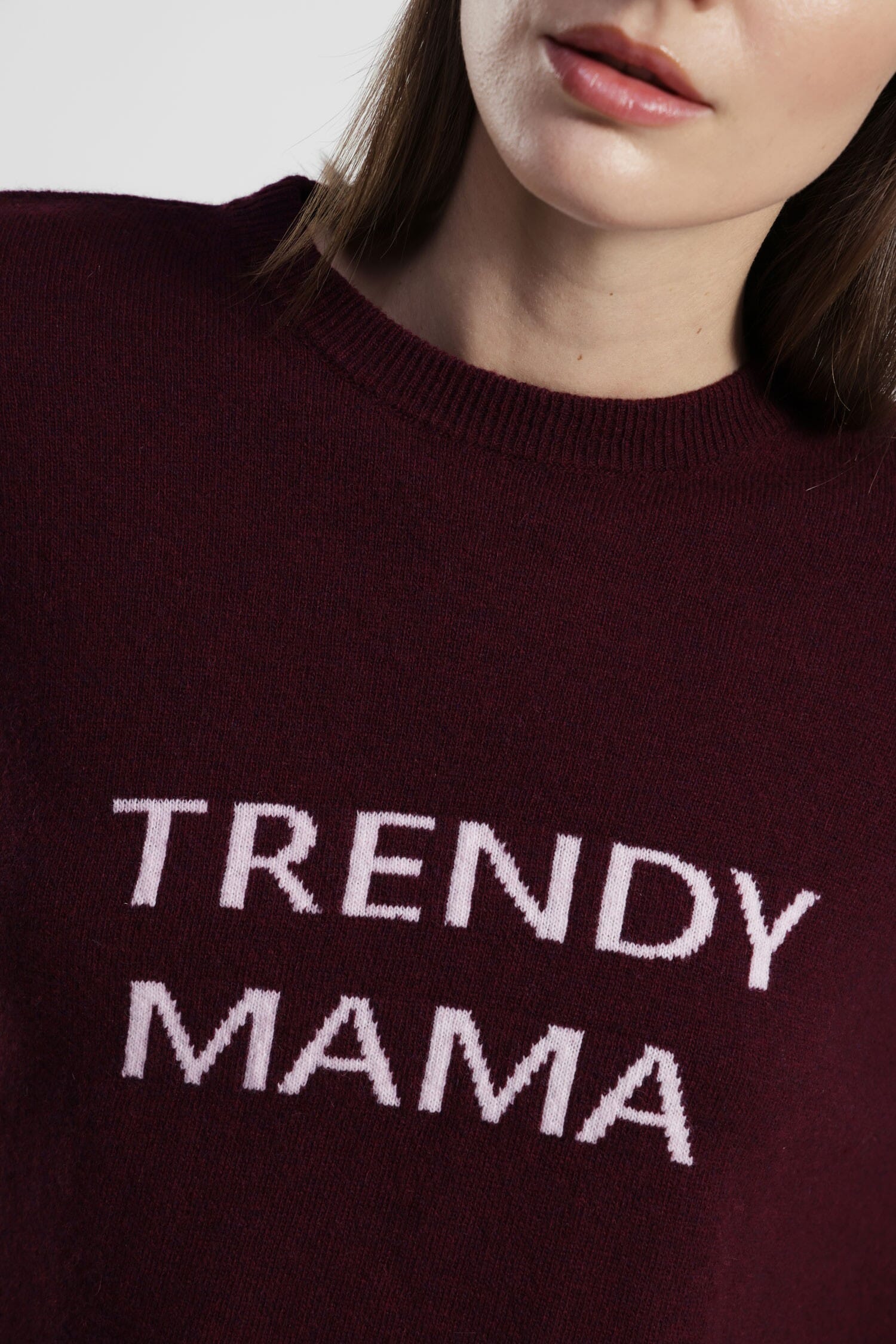 Crew Neck Sweater With Front Lettering Dixie