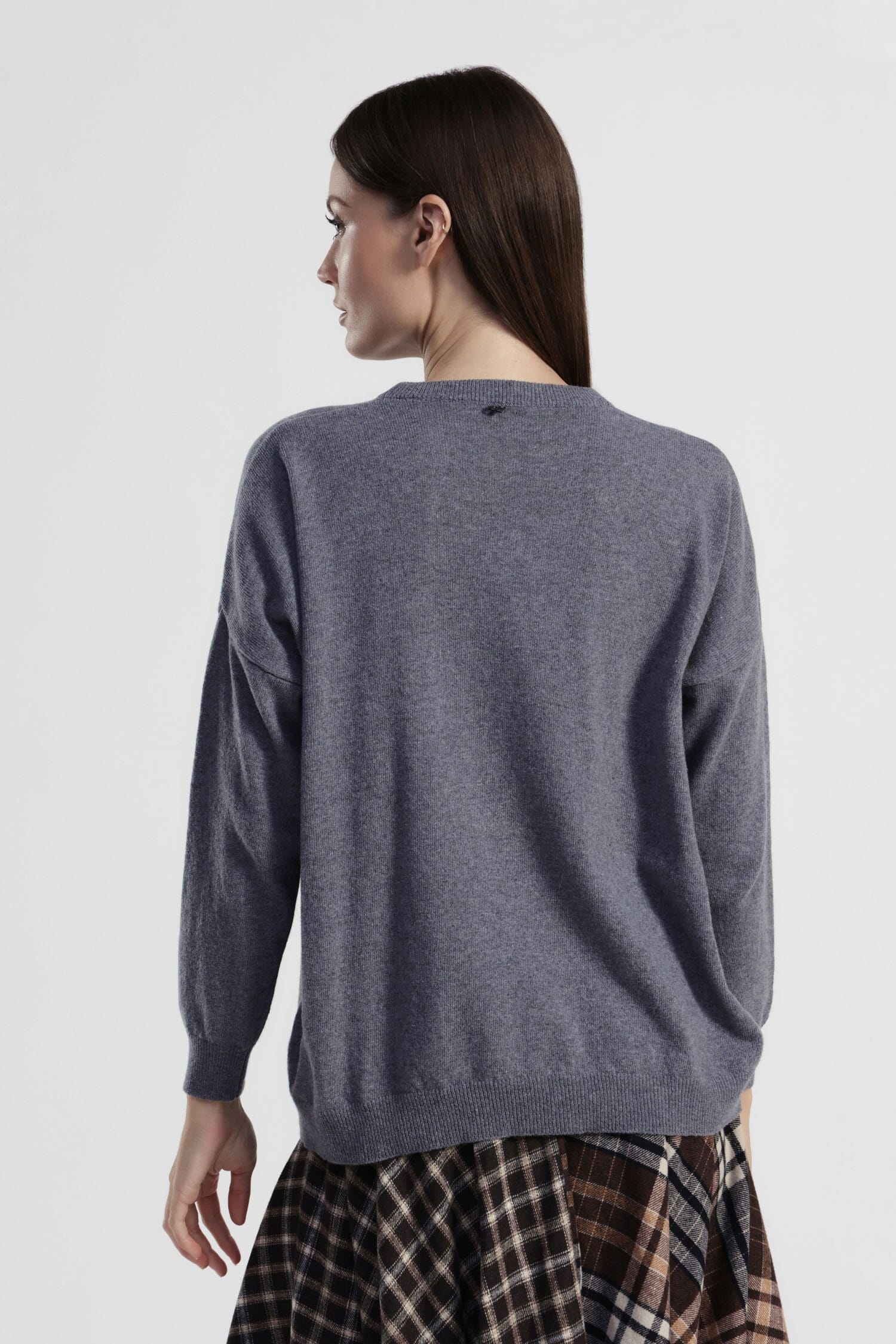 Crew Neck Sweater With Front Lettering Dixie