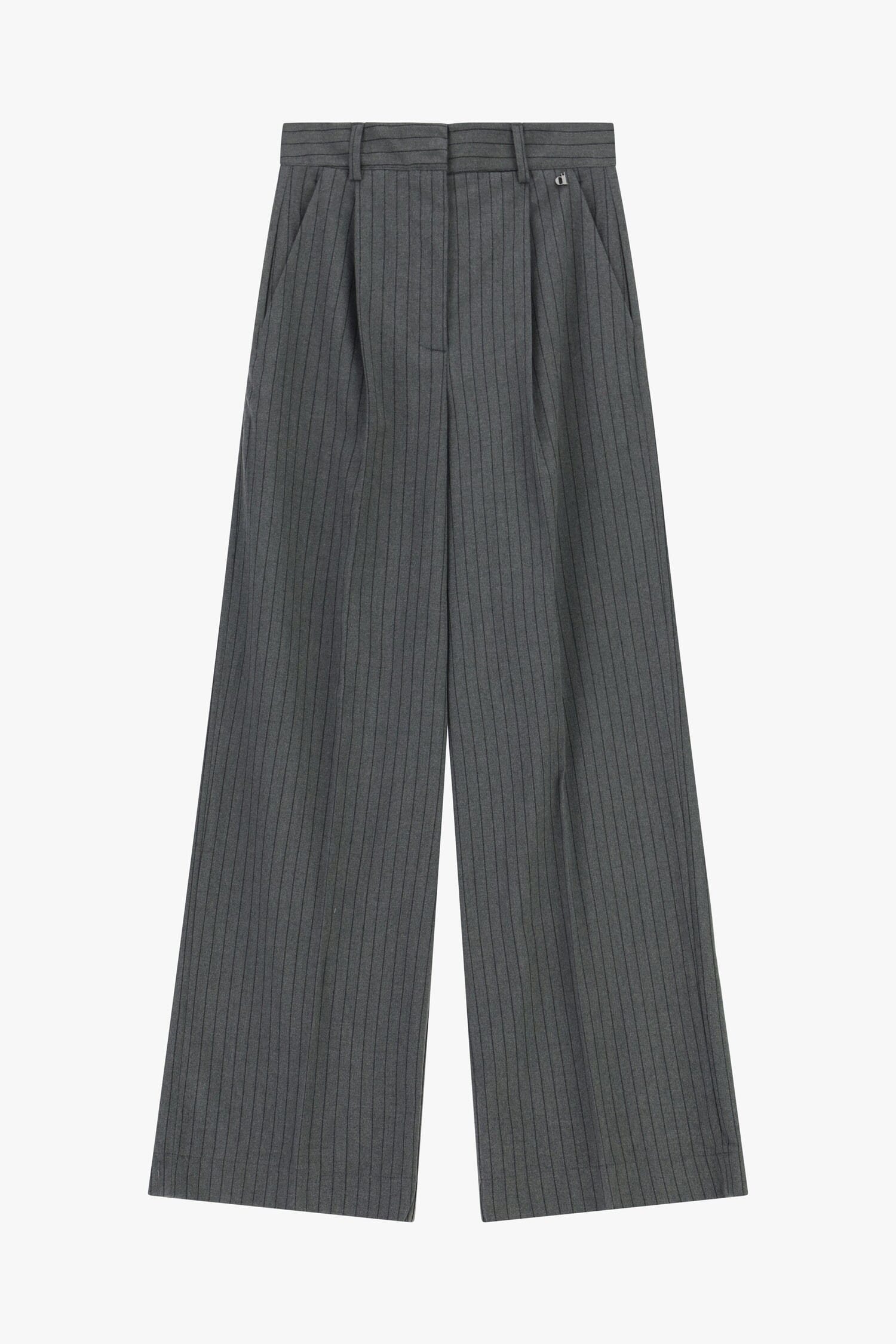 Pantaloni A Vita Alta Con Pinces E Gamba Ampia Dixie