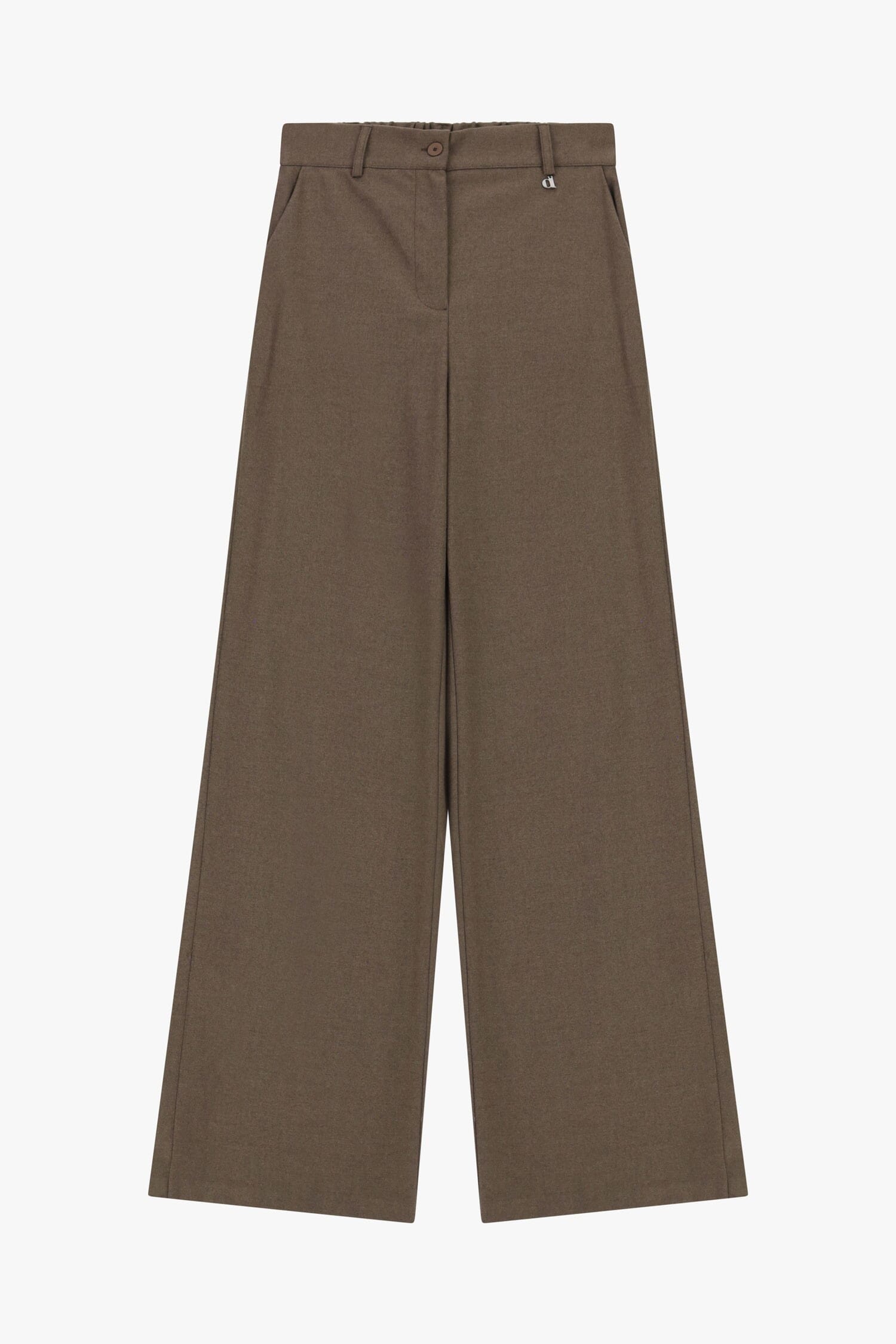 Pantaloni Palazzo A Gamba Ampia Con Tasche Laterali Dixie