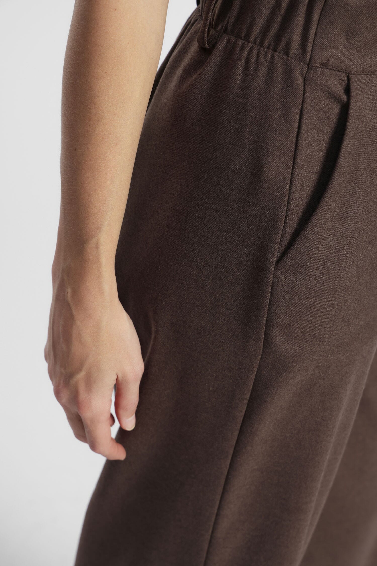 Pantaloni Palazzo A Gamba Ampia Con Tasche Laterali Dixie