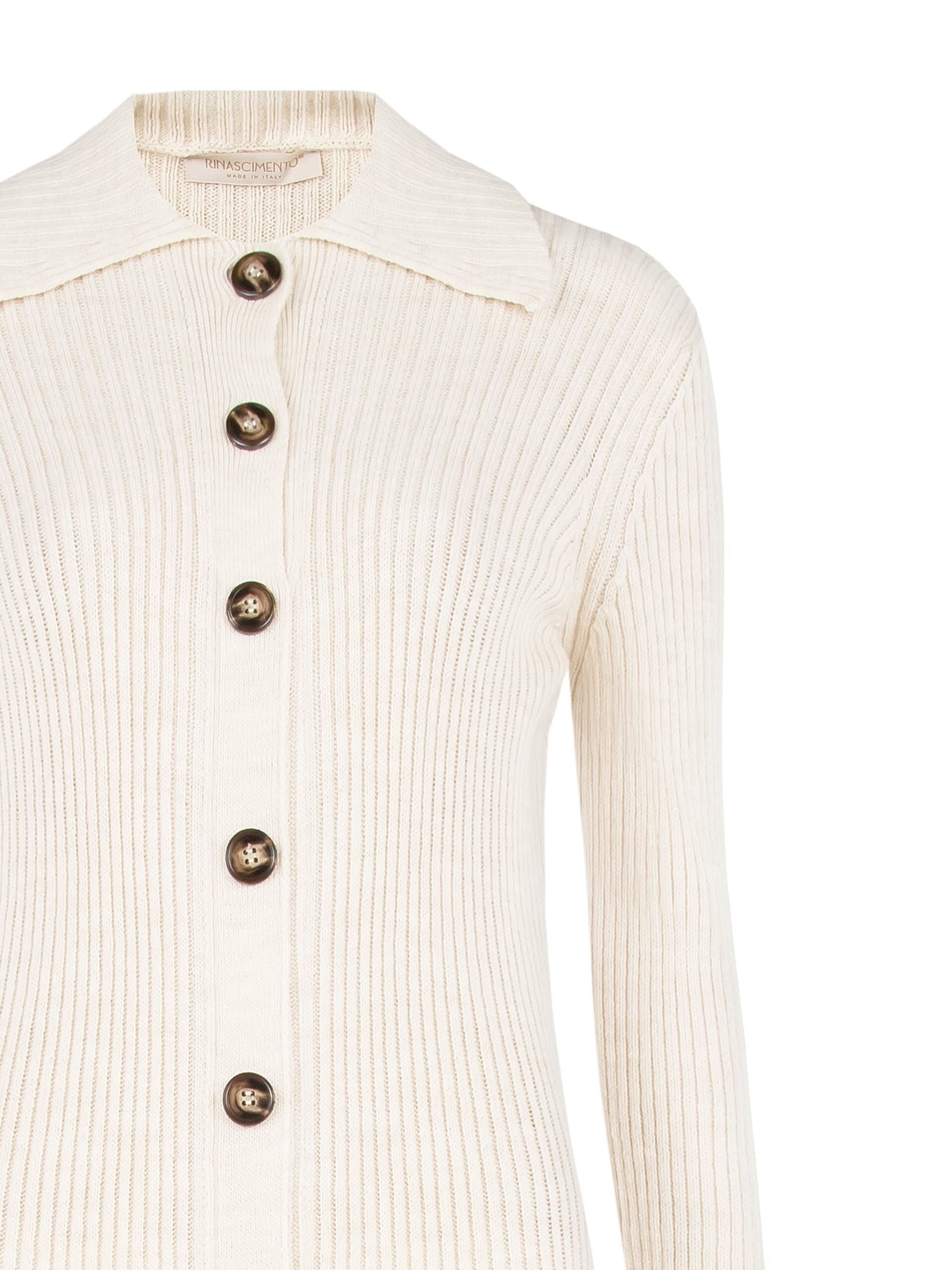 Robe sans couture avec boutons appliqués Rinascimento