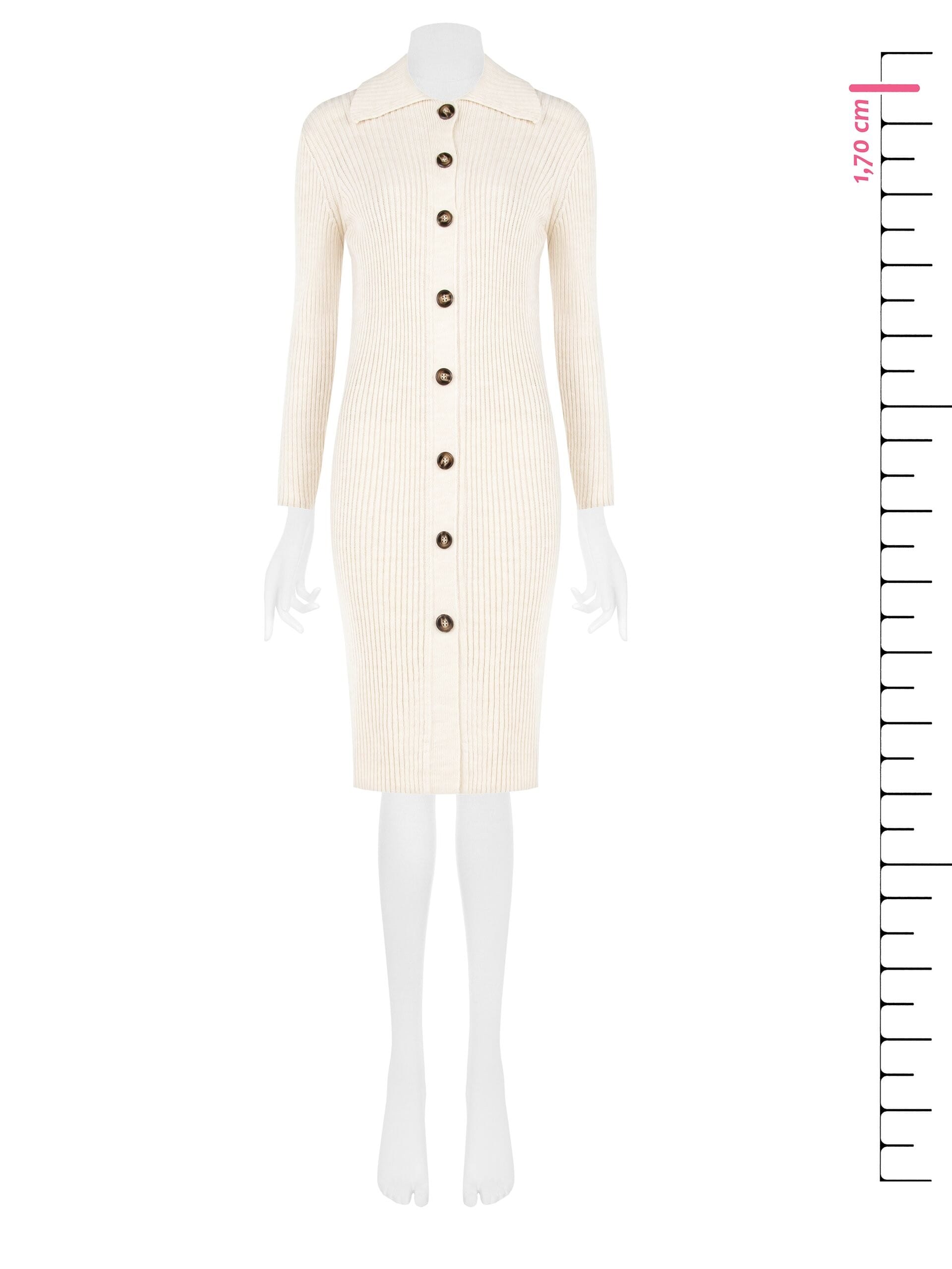 Robe sans couture avec boutons appliqués Rinascimento