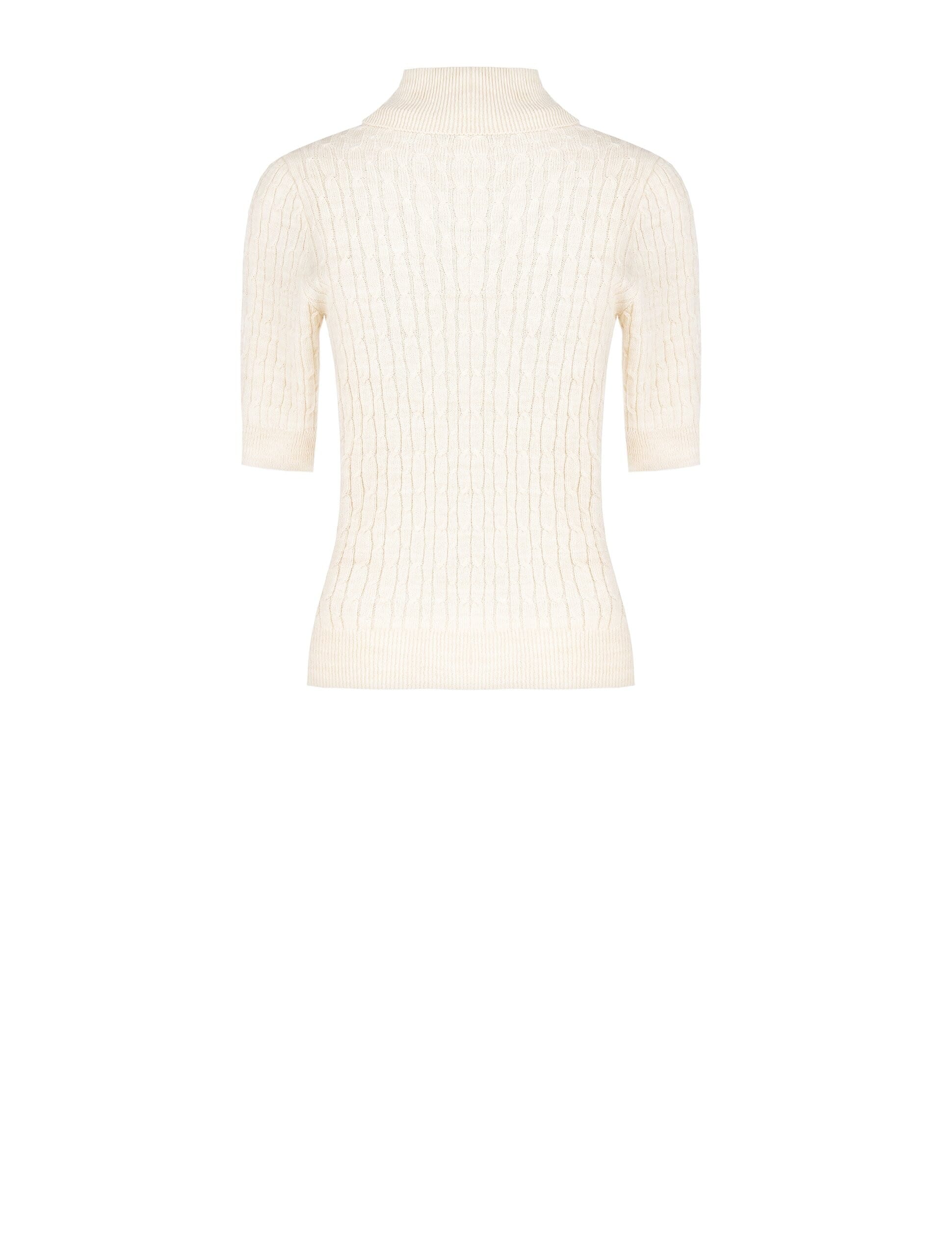 Pull à col roulé tissé Rinascimento avec étiquette logo RR