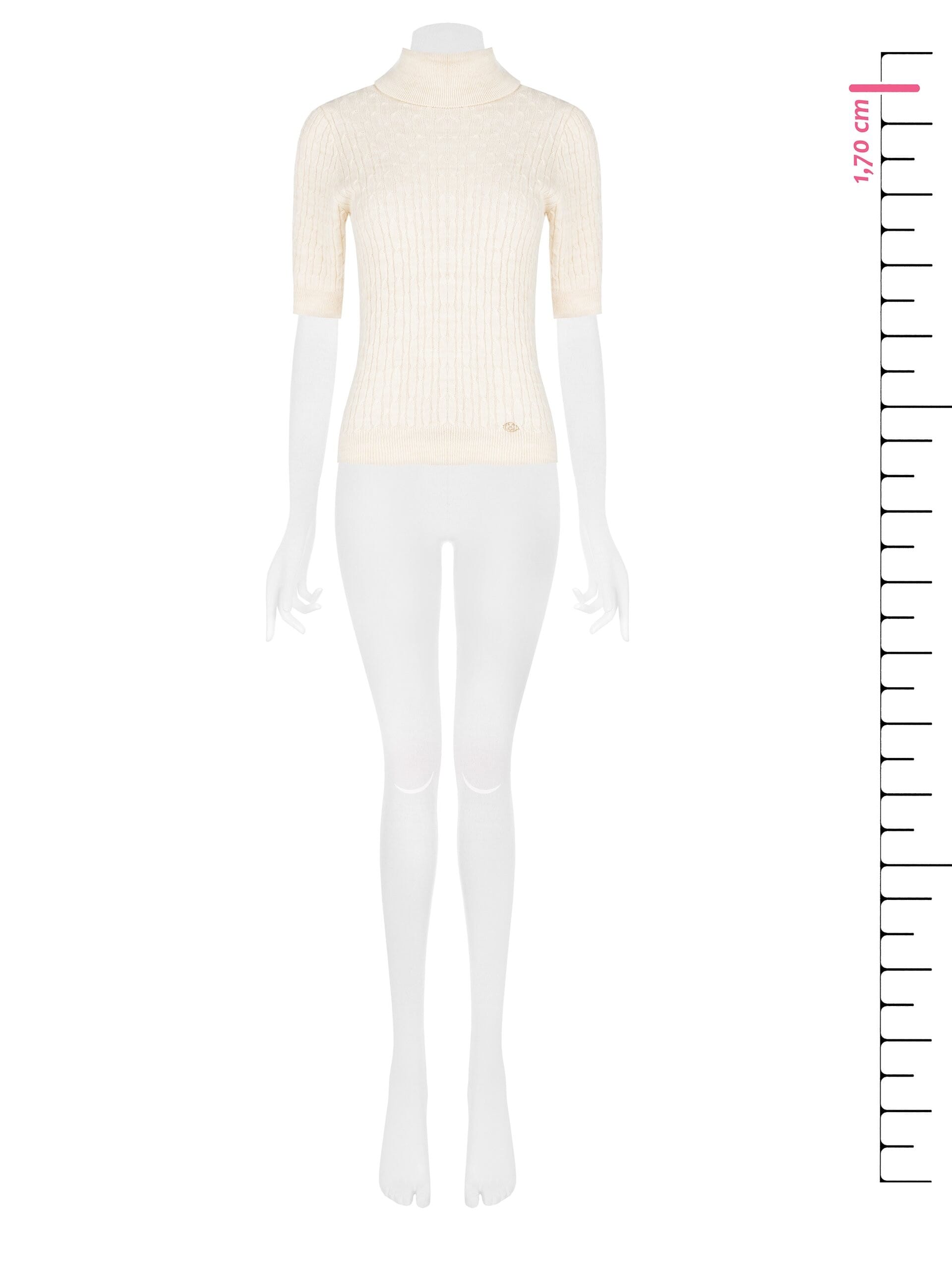 Pull à col roulé tissé Rinascimento avec étiquette logo RR