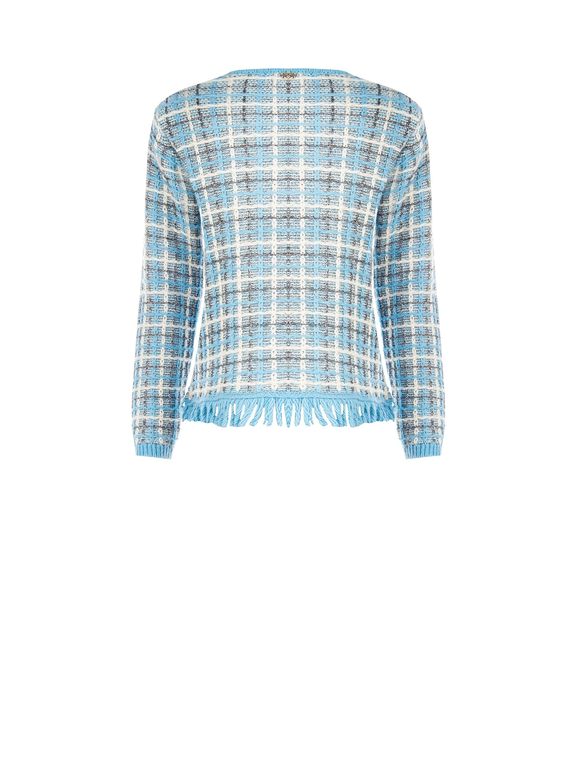 Cardigan ouvert avec un fil de Lurex Rinascimento