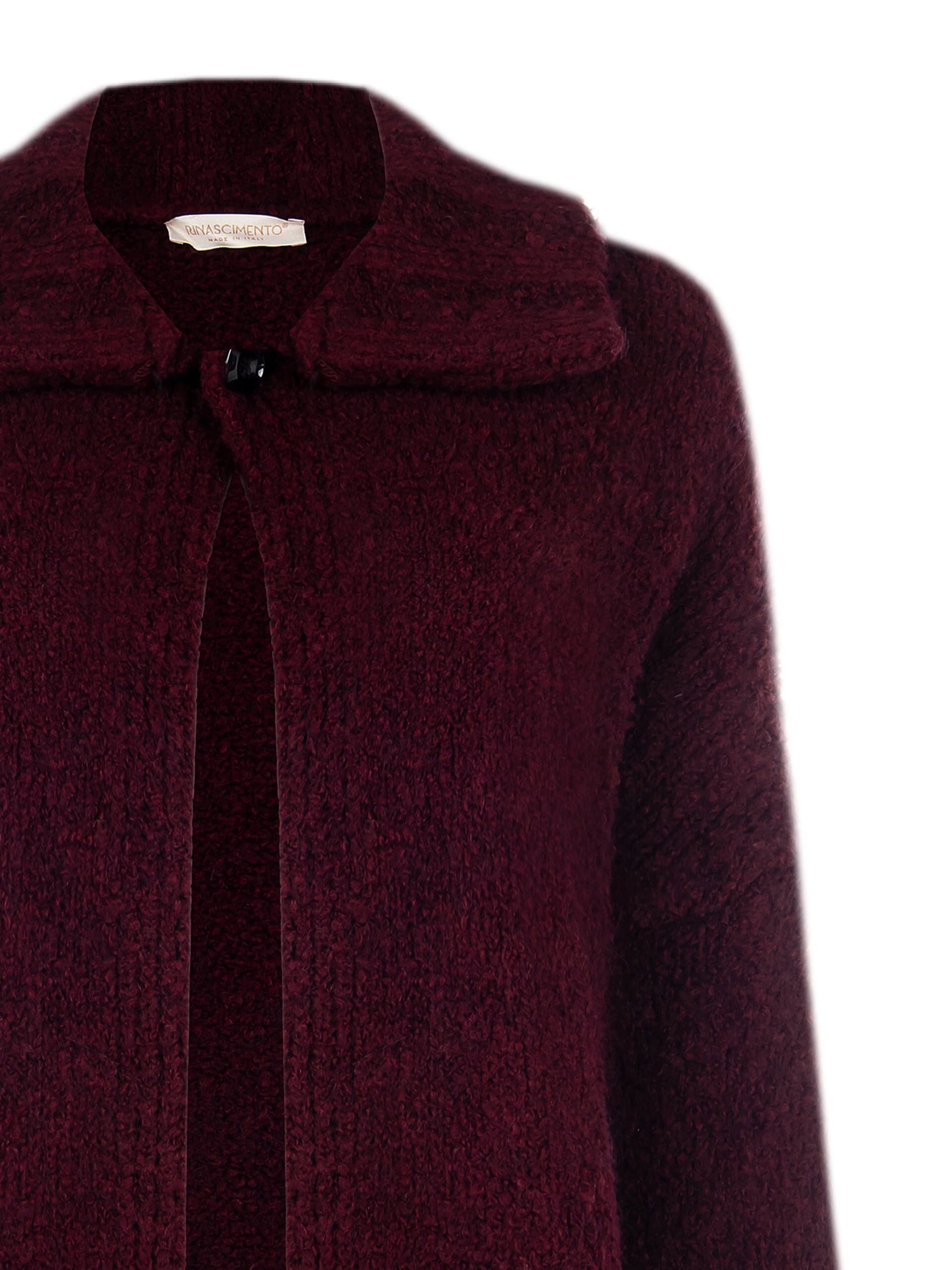 Rinascimento Mohair Blend Knitted Short Overcoat