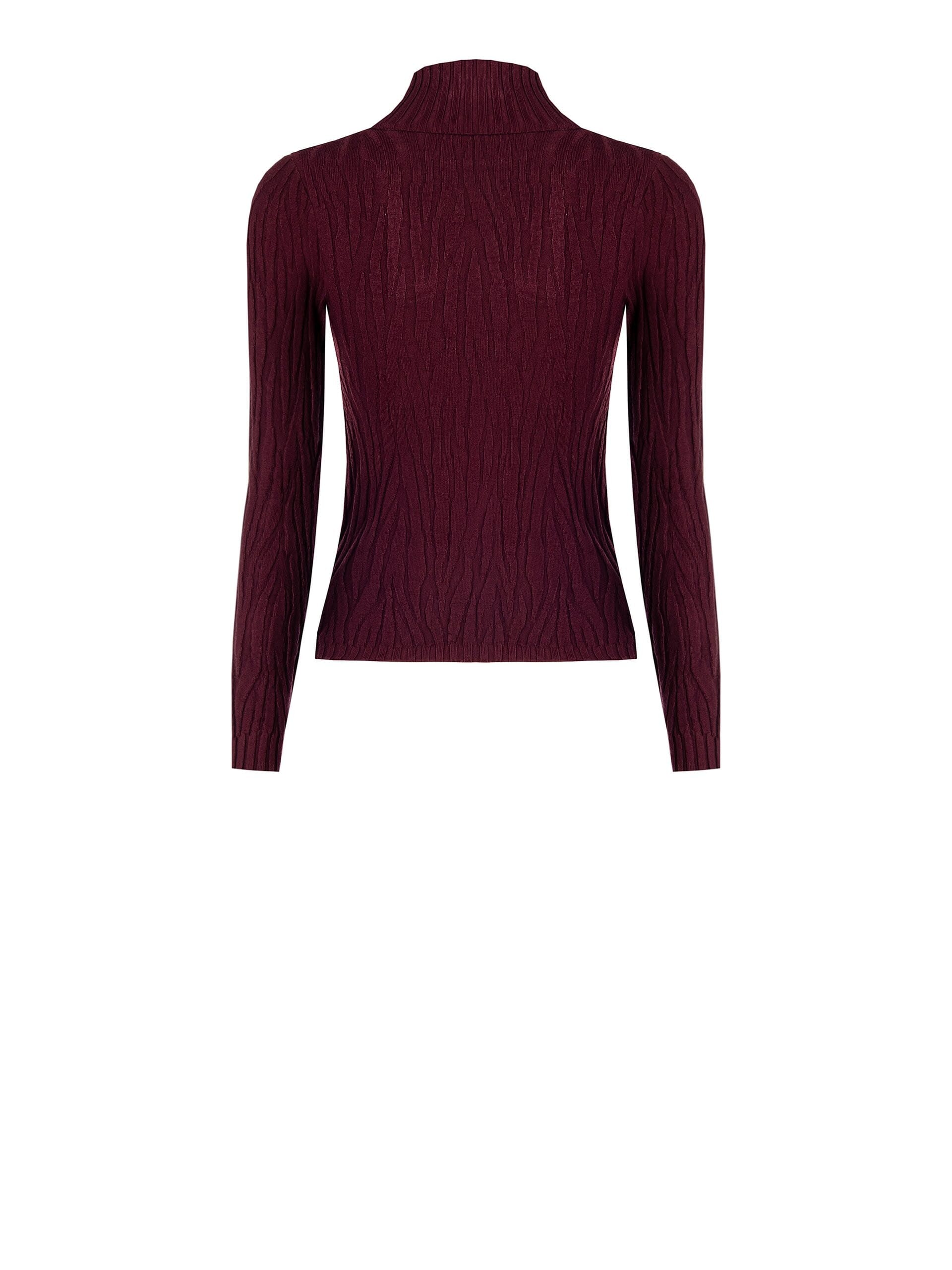 Maglione Dolcevita Con Trama In Rilievo E Targhetta Logo RR Rinascimento