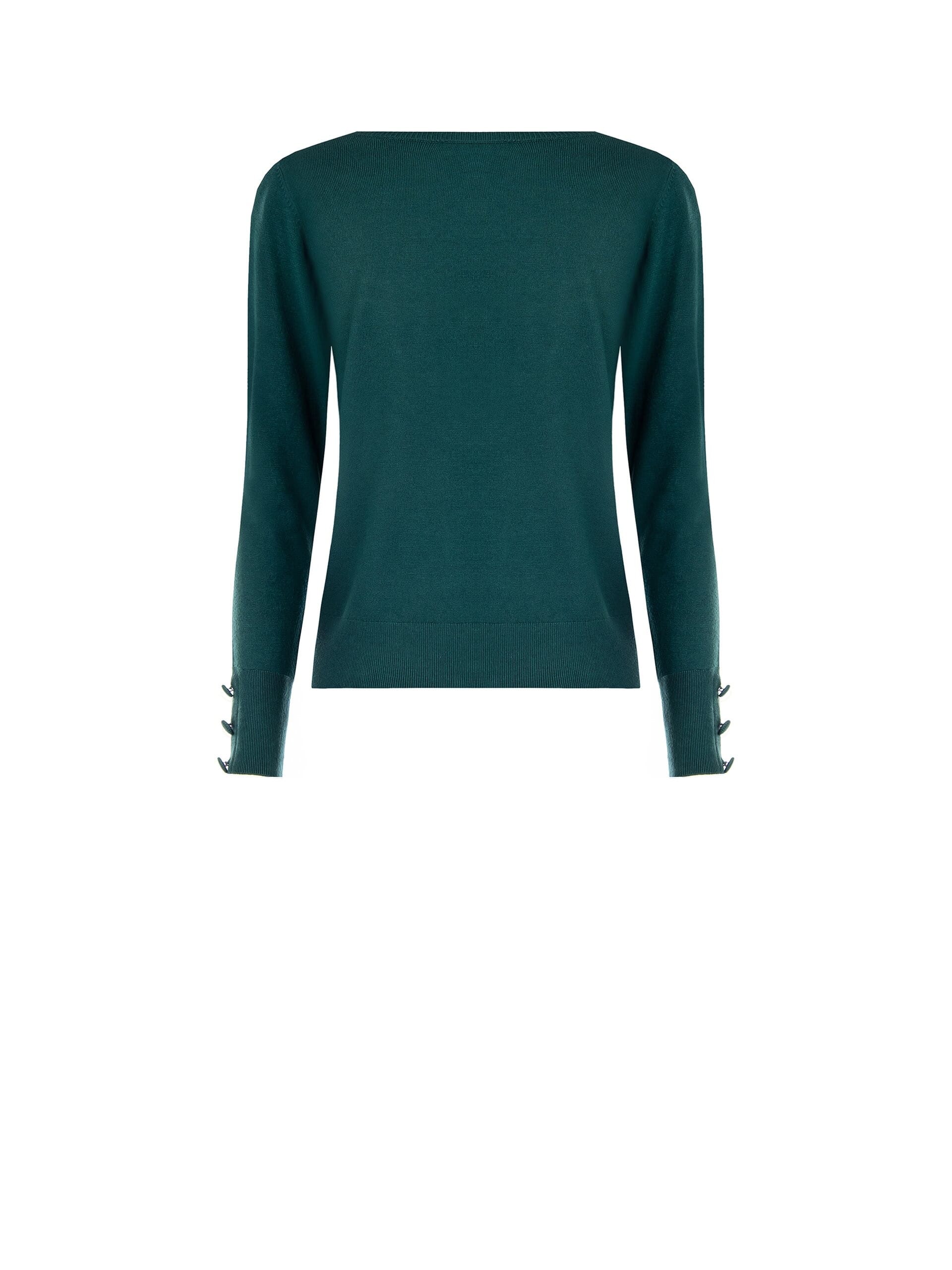 Maglione Con Scollo A V Profondo E Logo RR Ricamato Rinascimento