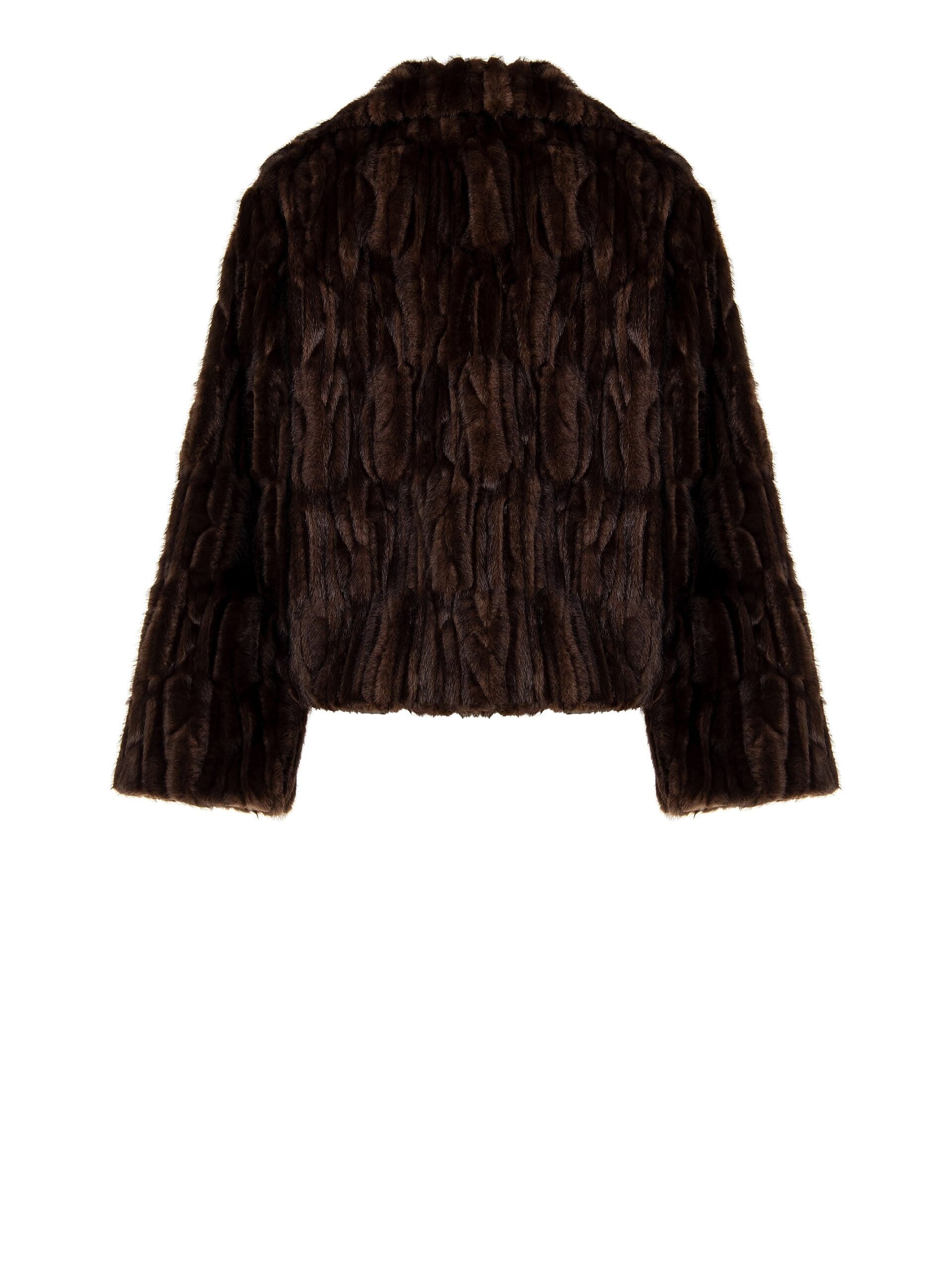 Cappotto Corto In Pelliccia Sintetica Con Tasche Rinascimento