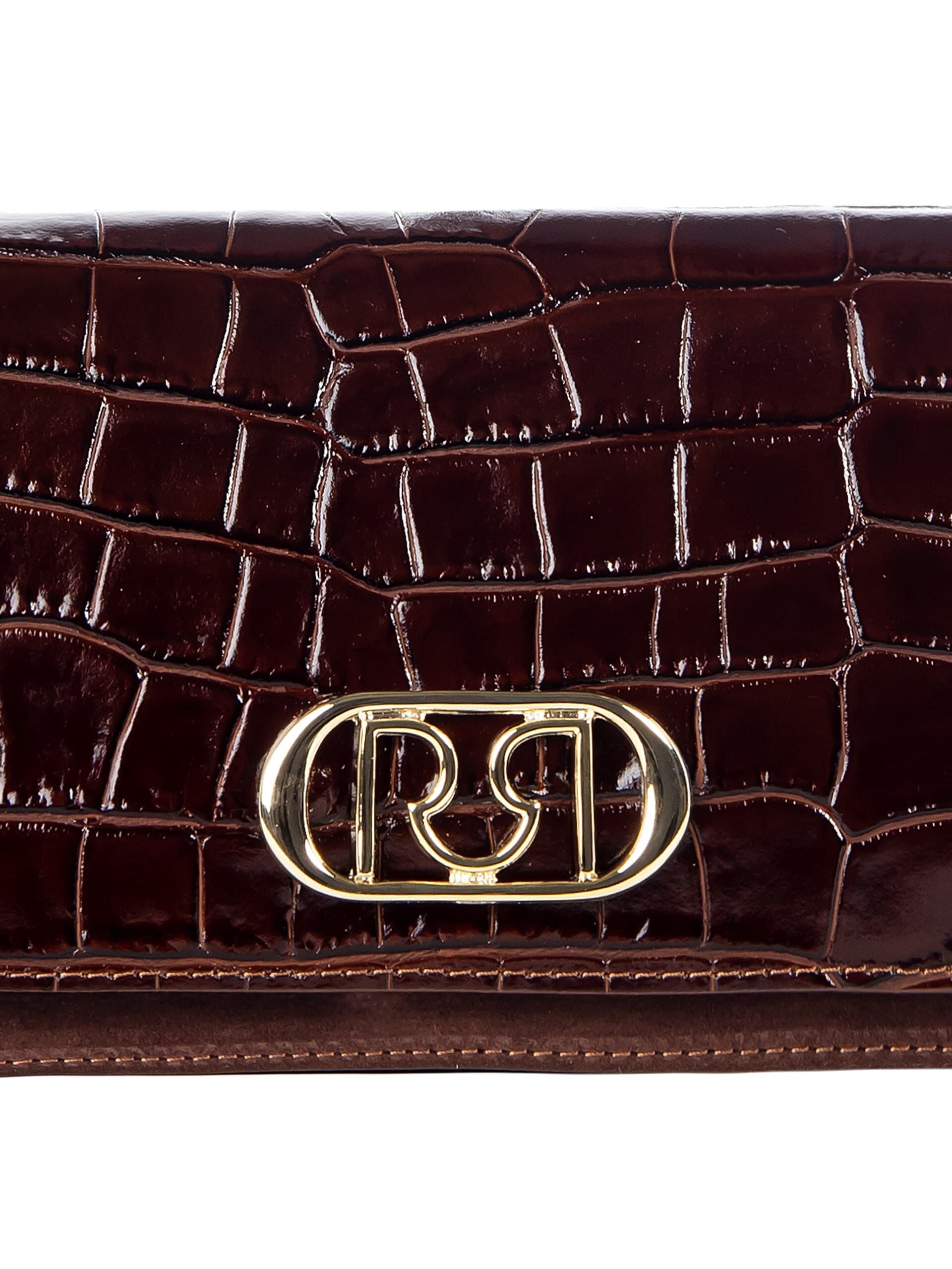 Genuine Martellised Leather and Suede Hand Bag with 2 Interchangeable Straps Rinascimento