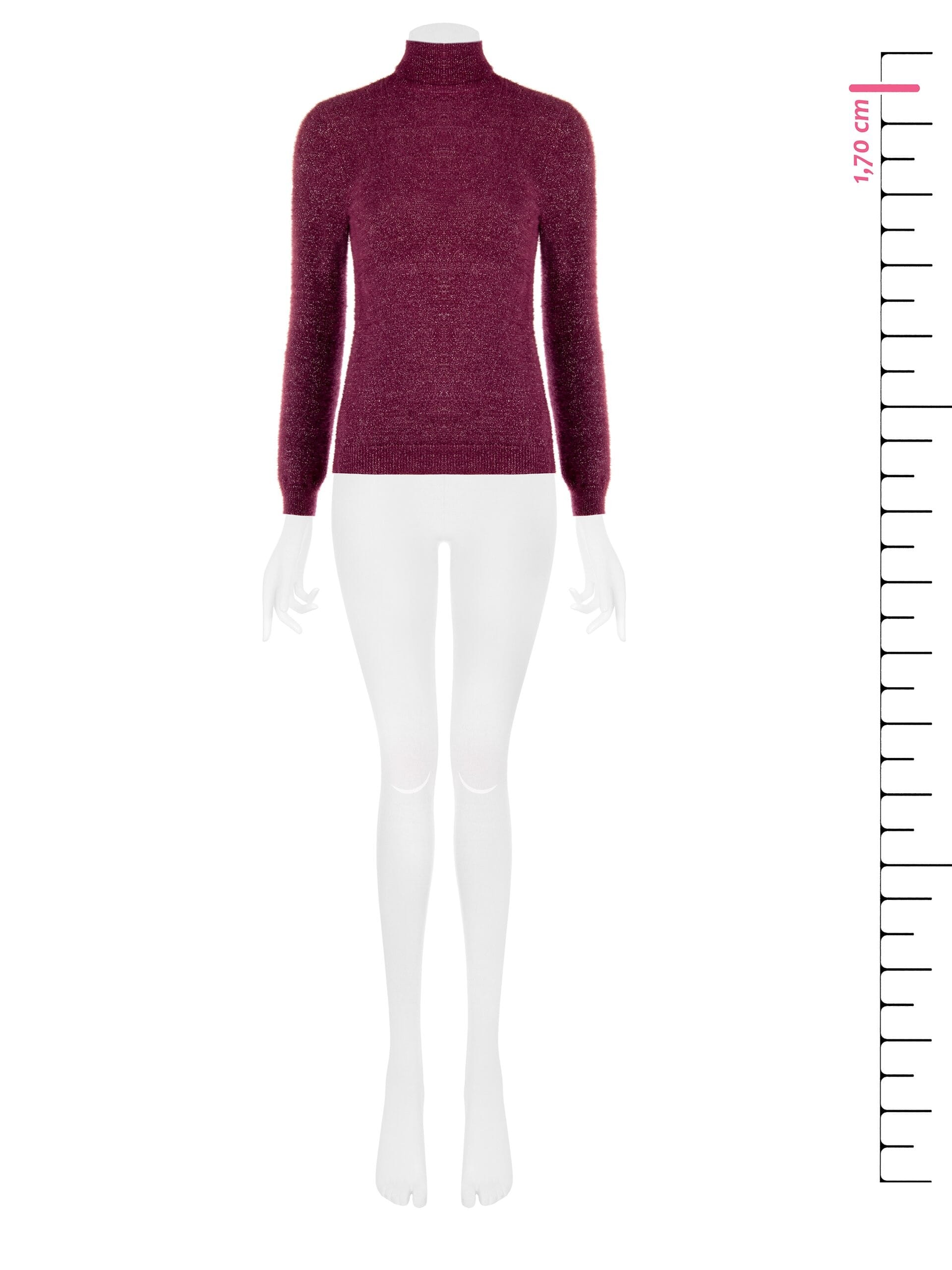 Maglione Fluffy Con Filato In Lurex Effetto Glitter Rinascimento