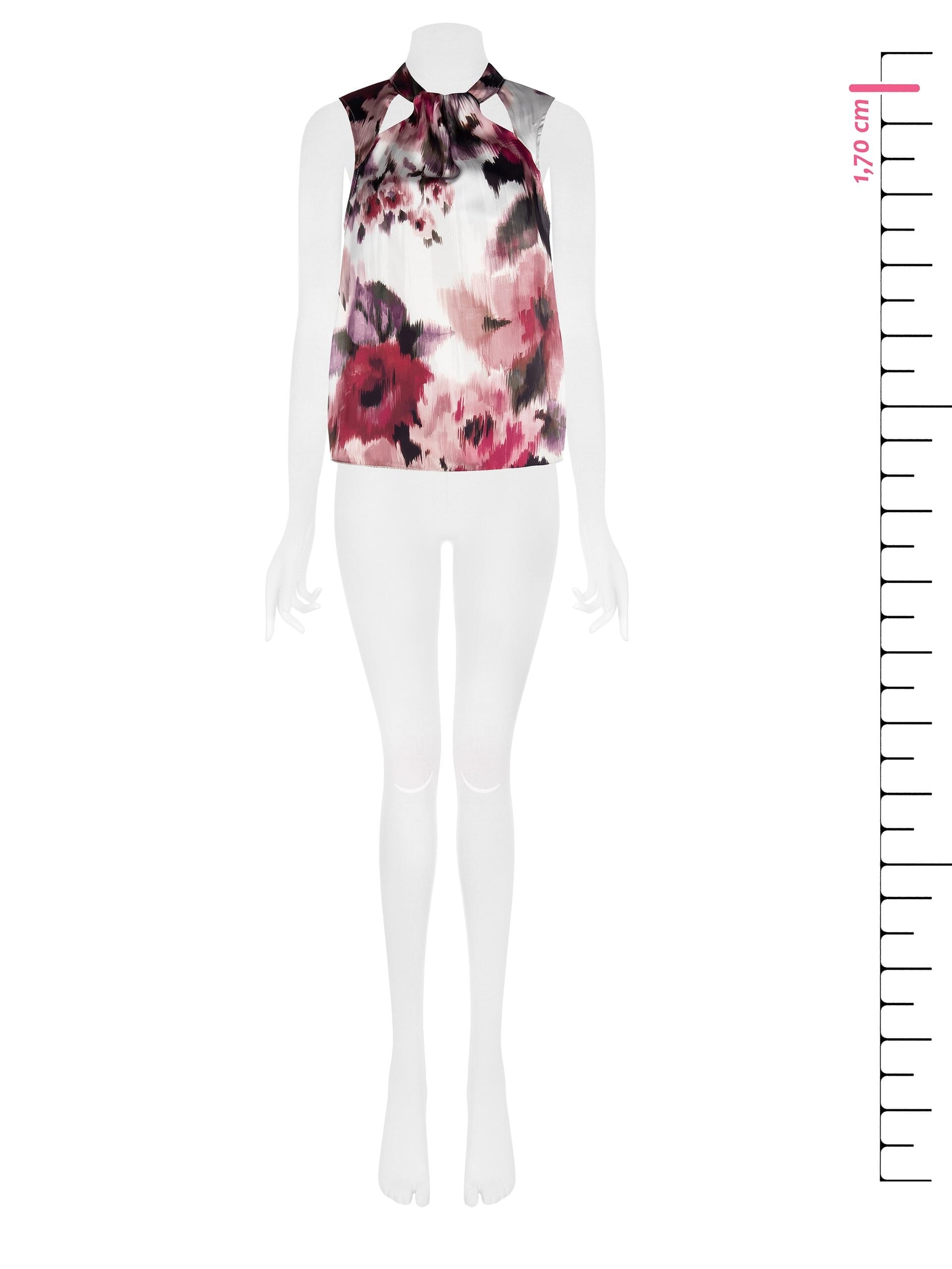 Top Fluido Con Cut-Out Sullo Scollo Rinascimento