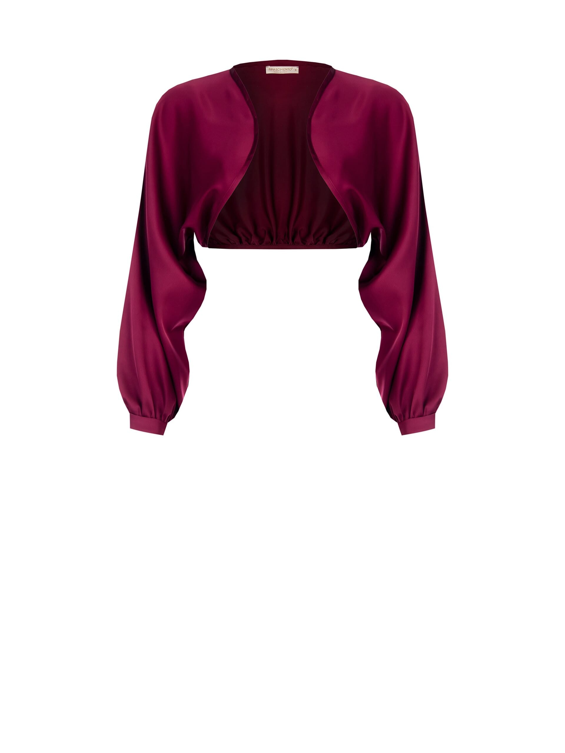 Satin Wrap With Maxi Bell Sleeves Rinascimento