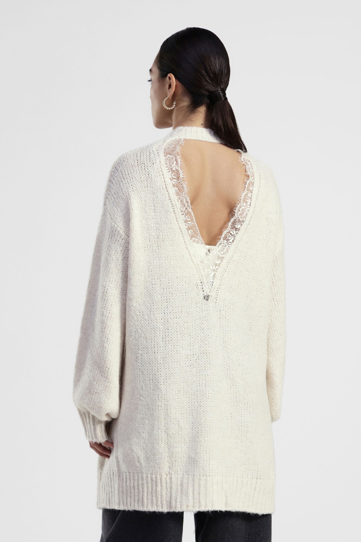 Cardigan long avec poches frontales Dixie