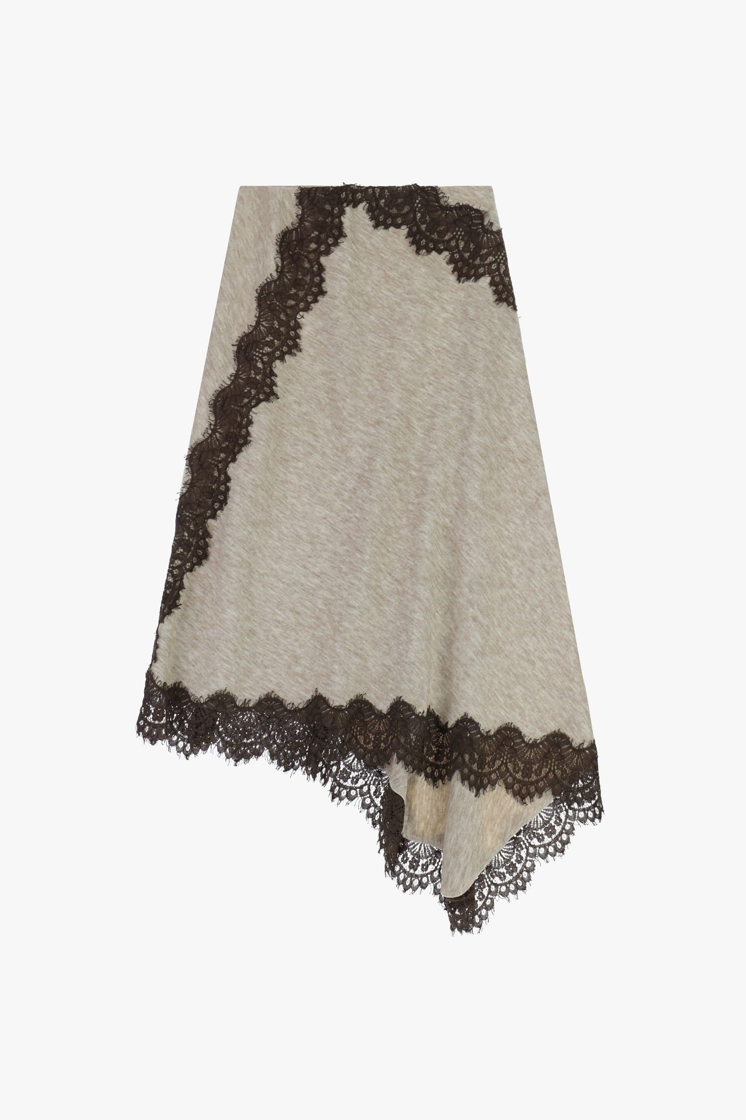 Gonna Asimmetrica Con Bordo In Pizzo Dixie