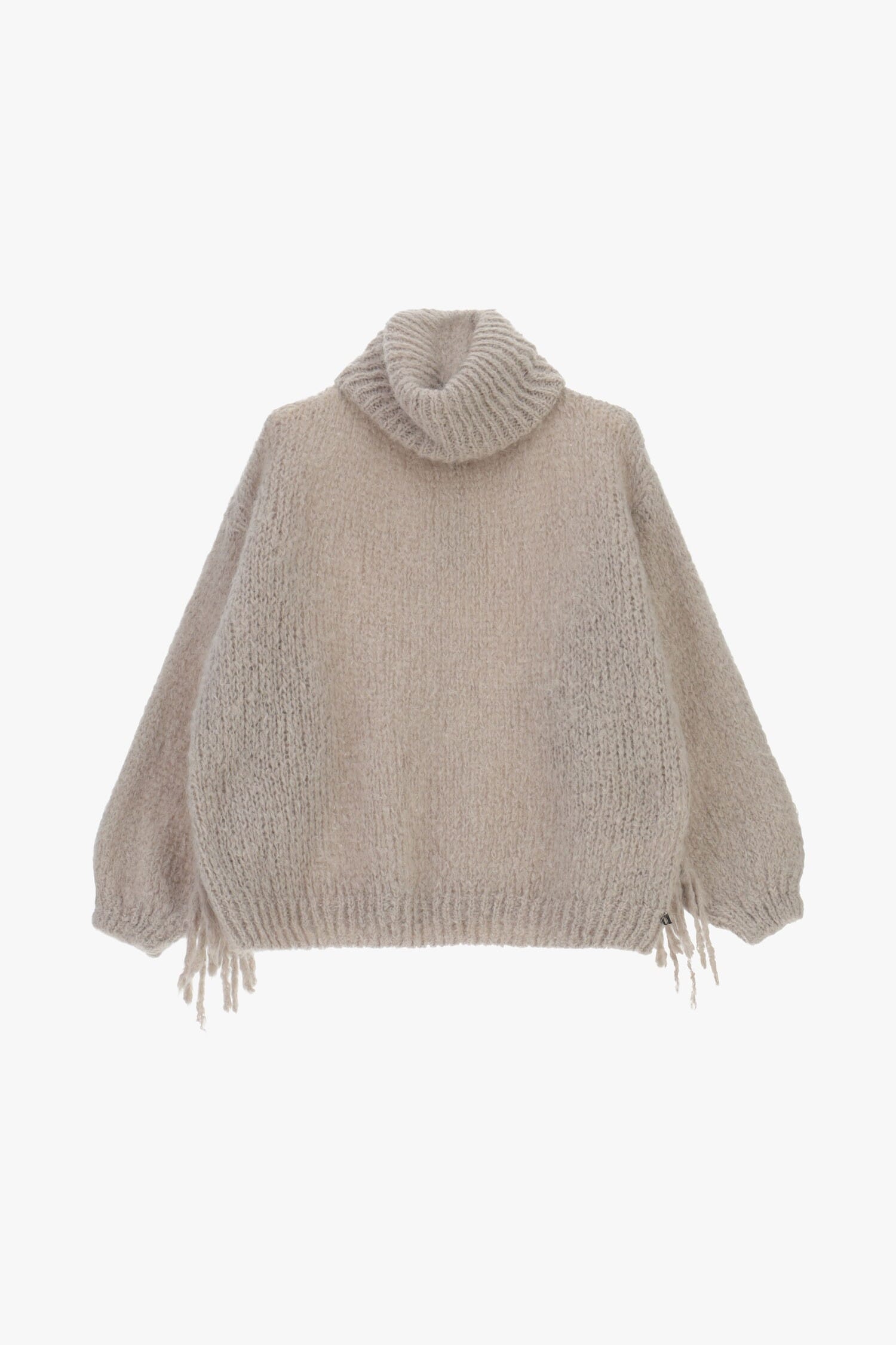 Maglione Dolcevita Ampio Con Dettagli A Frange Dixie