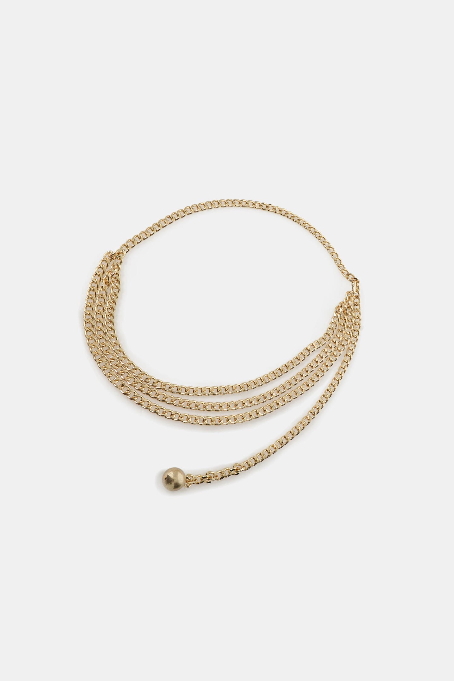 Collana A Catena Multi-Strato Con Sfera Finale Dixie