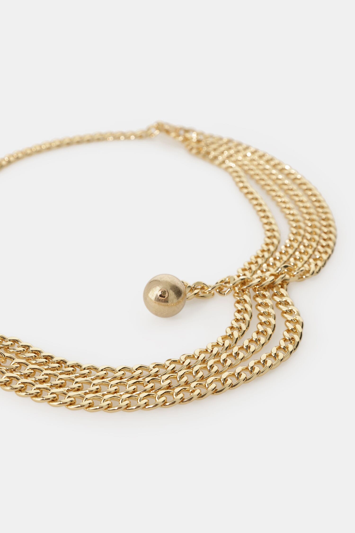 Collana A Catena Multi-Strato Con Sfera Finale Dixie