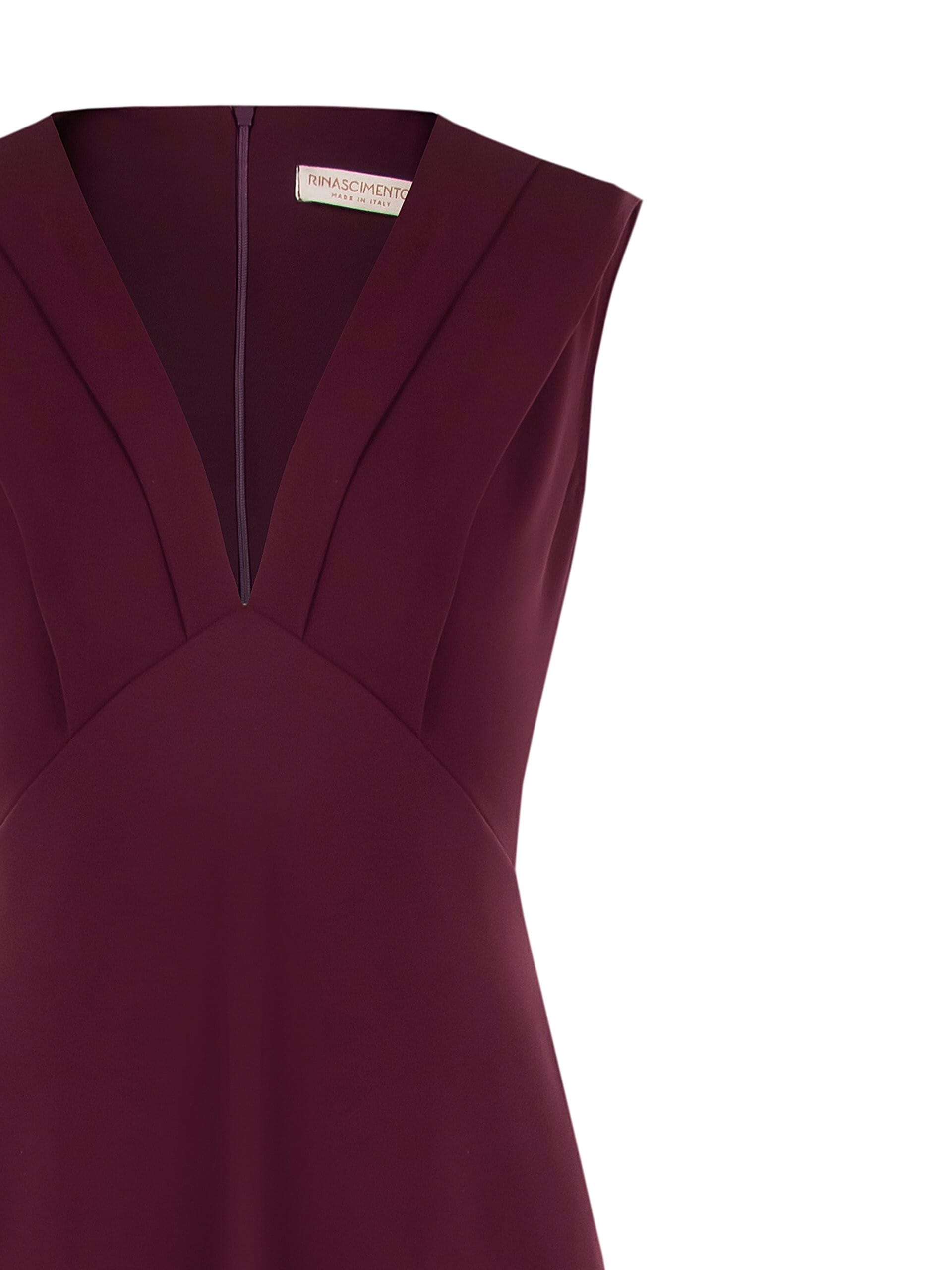 Rinascimento - Robe longue à col en V en tissu fluide