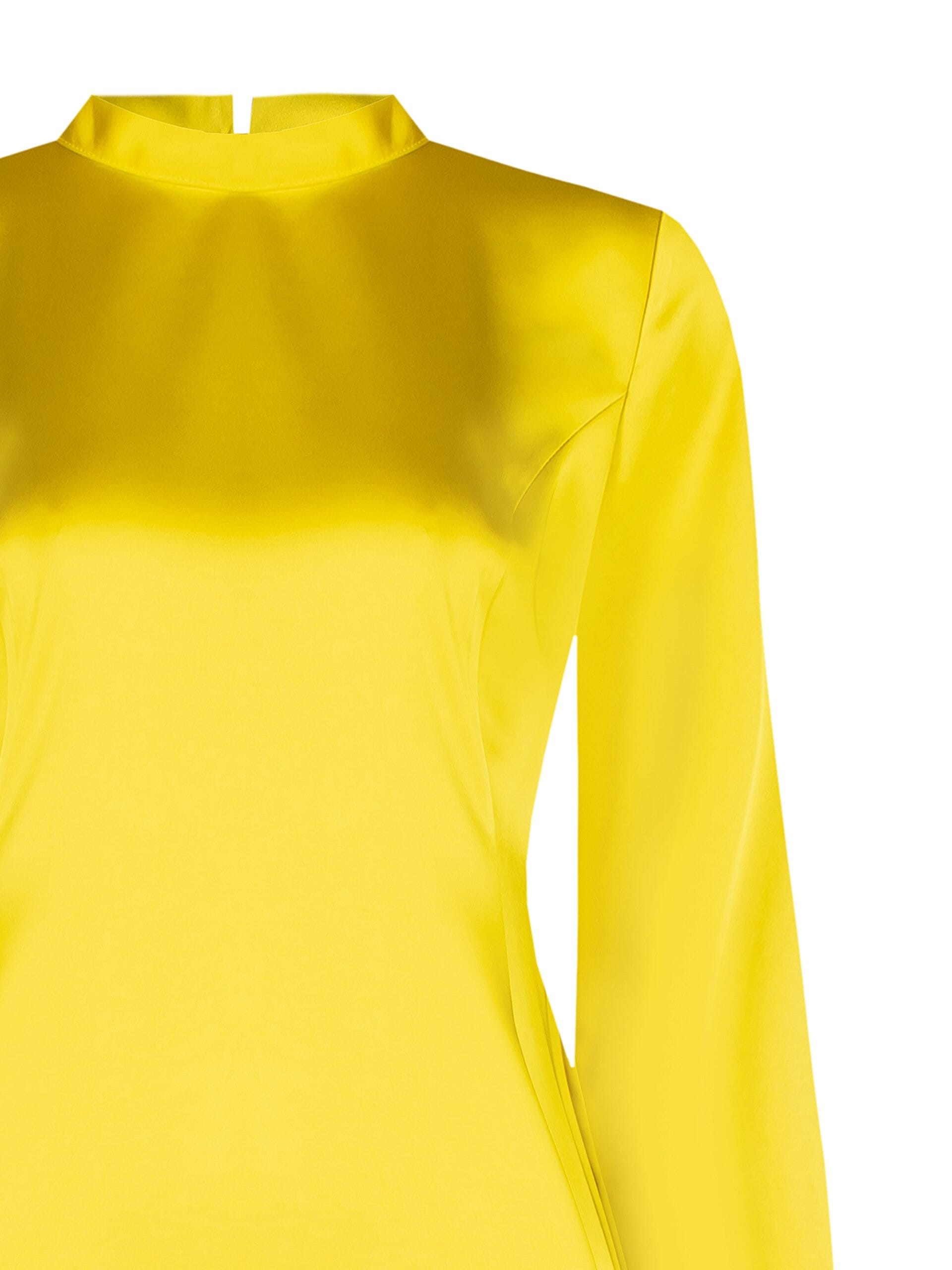 Rinascimento - Robe courte en satin à dos ouvert avec volant